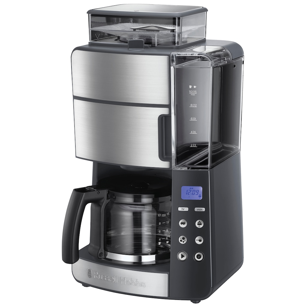 RUSSELL HOBBS Kaffeemaschine mit Mahlwerk »Grind & Brew 25610-56«, 1,25 l Kaffeekanne, Papierfilter, 1x4