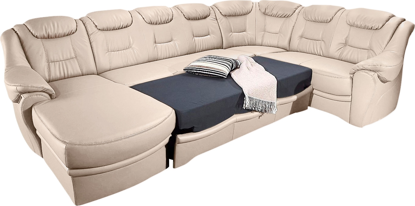 sit&more Wohnlandschaft »Bellevue U-Form«, wahlweise mit Bettfunktion