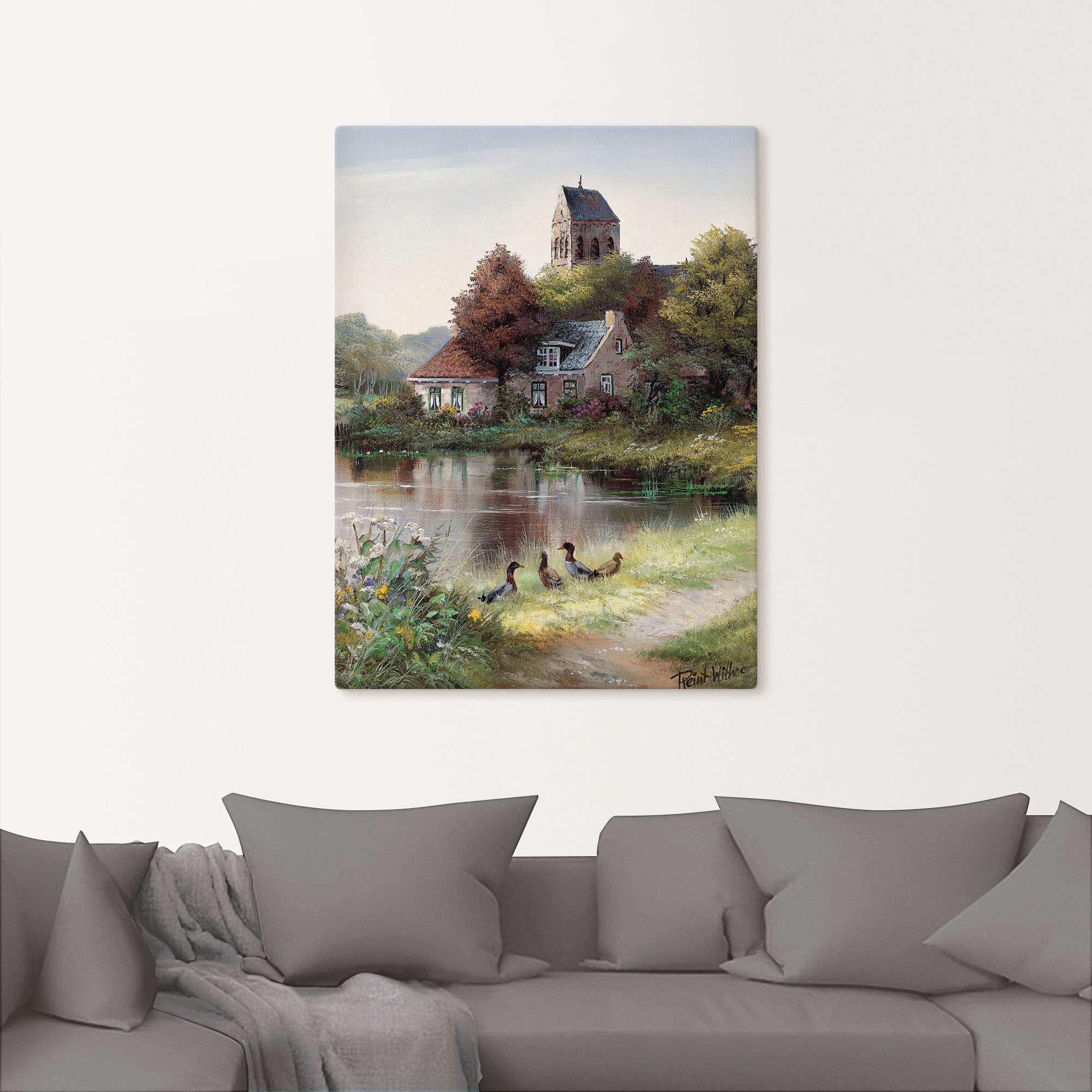 Artland Wandbild »Schöner Tag«, Gewässer, (1 St.), als Leinwandbild, Poster in verschied. Größen