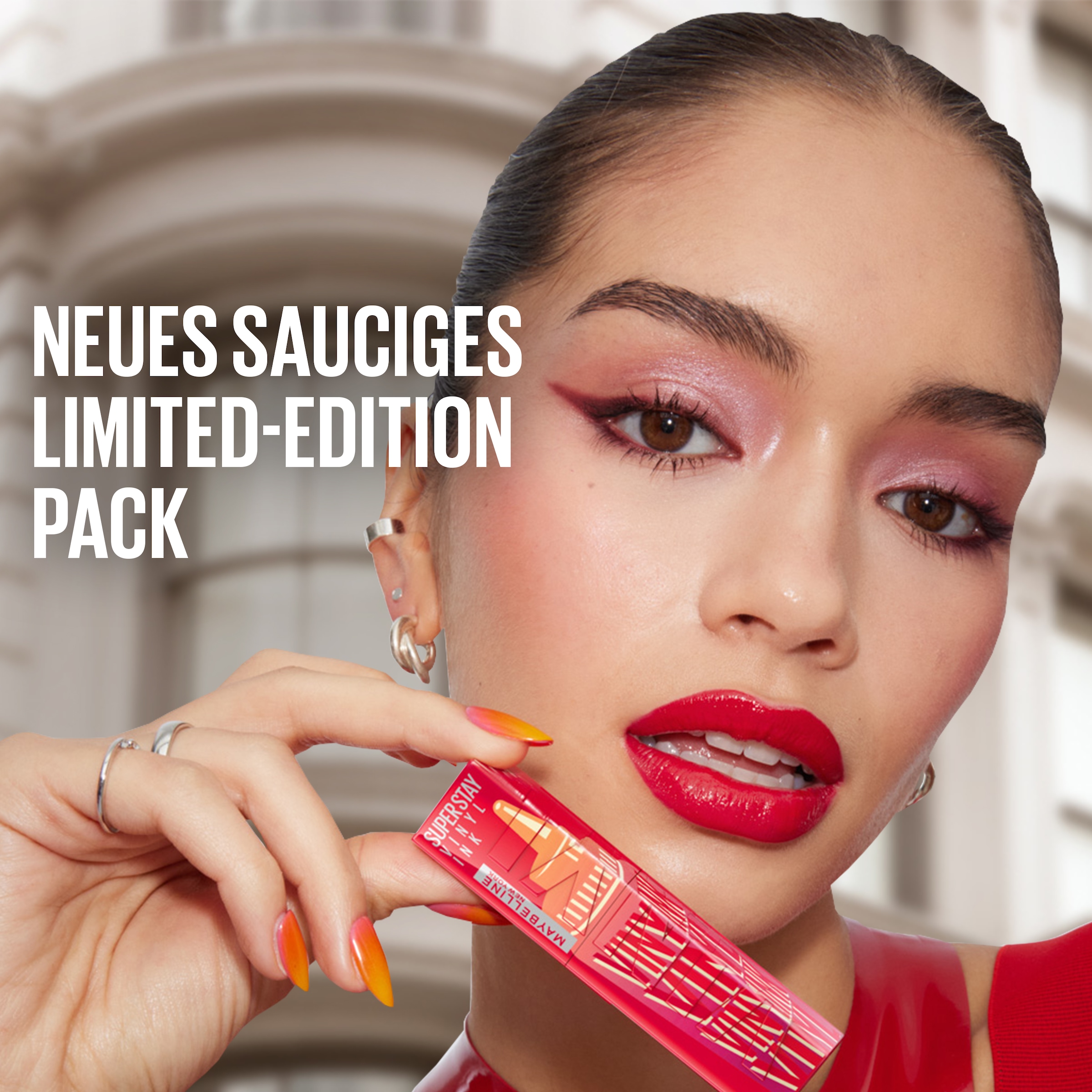 MAYBELLINE NEW YORK Lippenstift »SUPER STAY VINYL INK« mit mattem Finish, flüssige Textur, bis zu 16h Halt