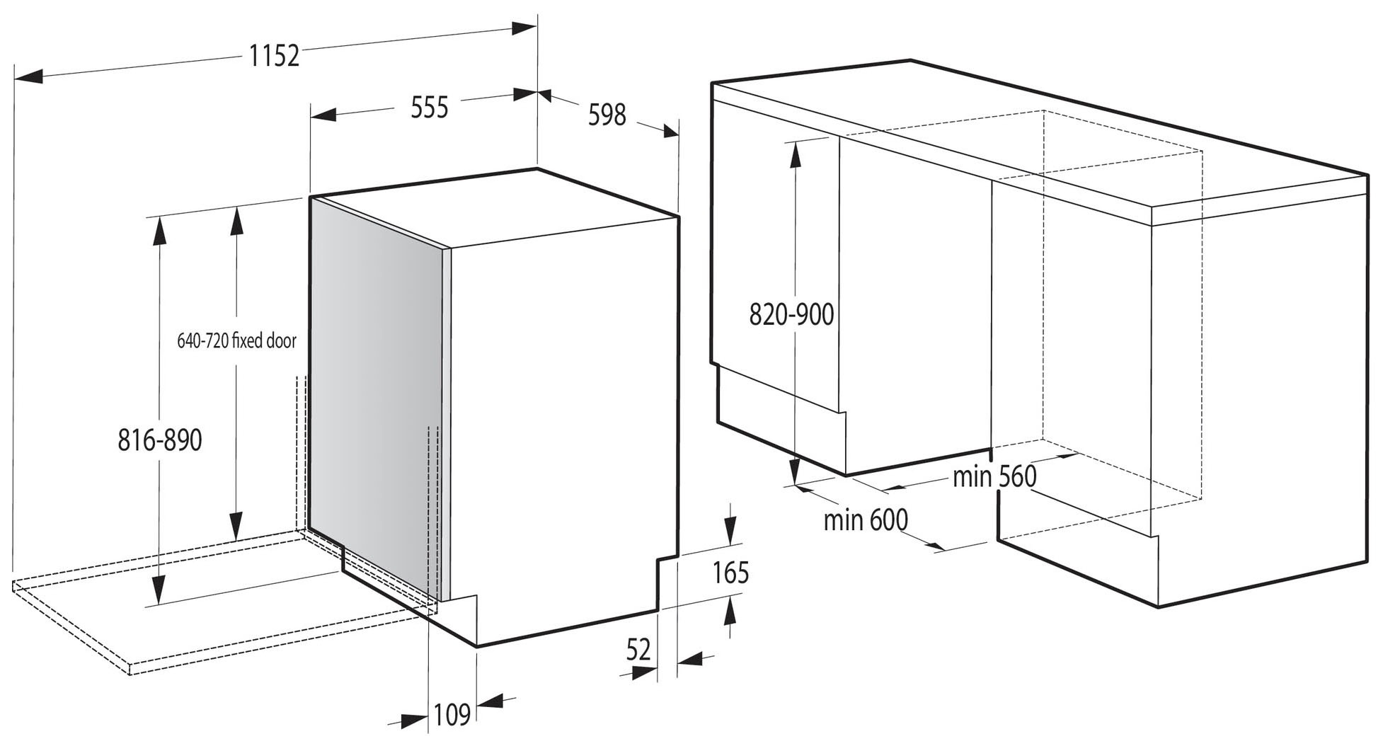GORENJE vollintegrierbarer Geschirrspüler »GV642D61«