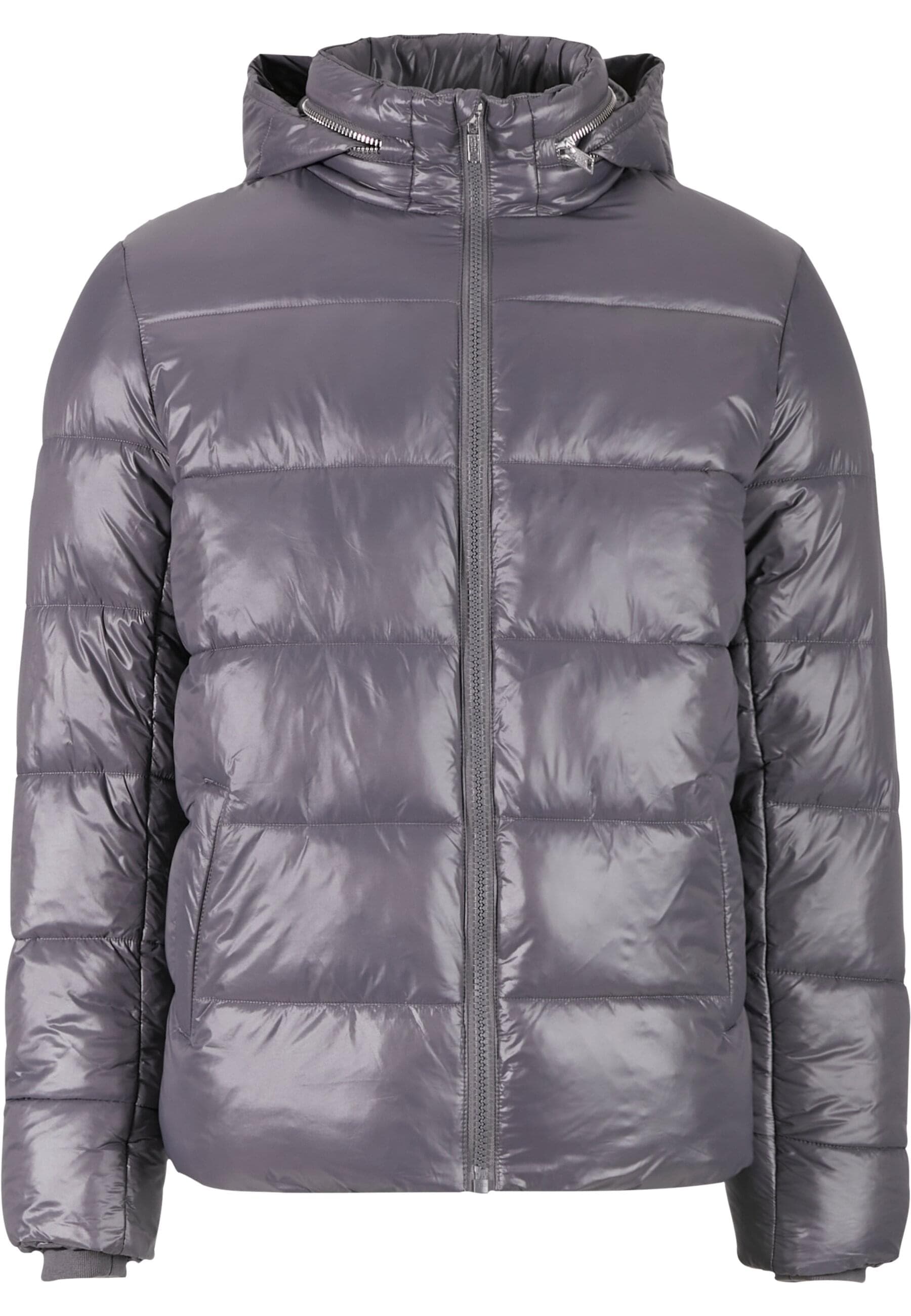 URBAN CLASSICS Winterjacke »Urban Classics Recycled Zip neck Puffer Jacket« 1 Stk. tlg. ohne Kapuze