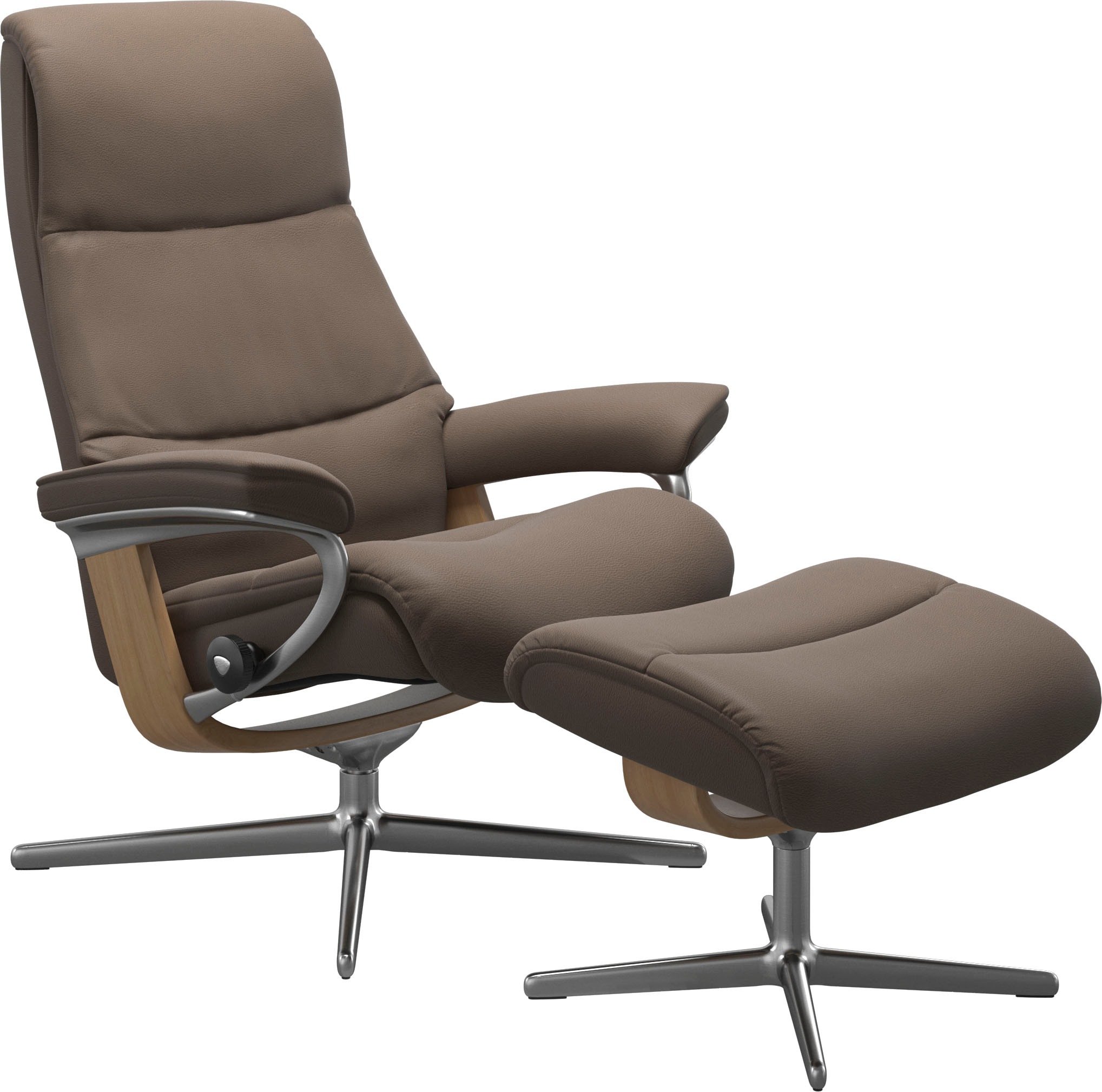 Stressless "View" mit Cross Base, Größe S, M & L, Holzakzent Eiche günstig online kaufen