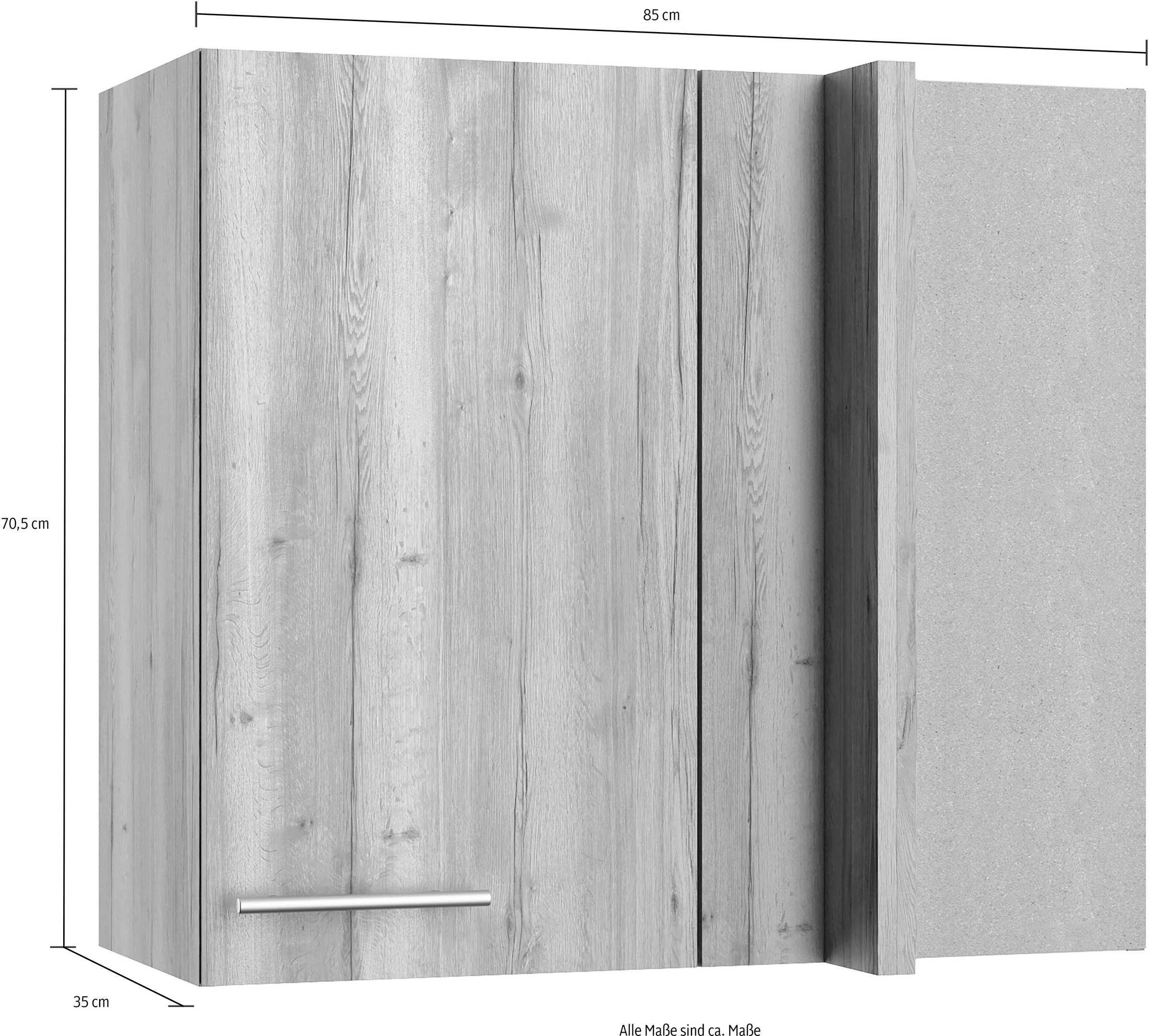 OPTIFIT Eckhängeschrank »Klara«, Breite 80 x 45 cm