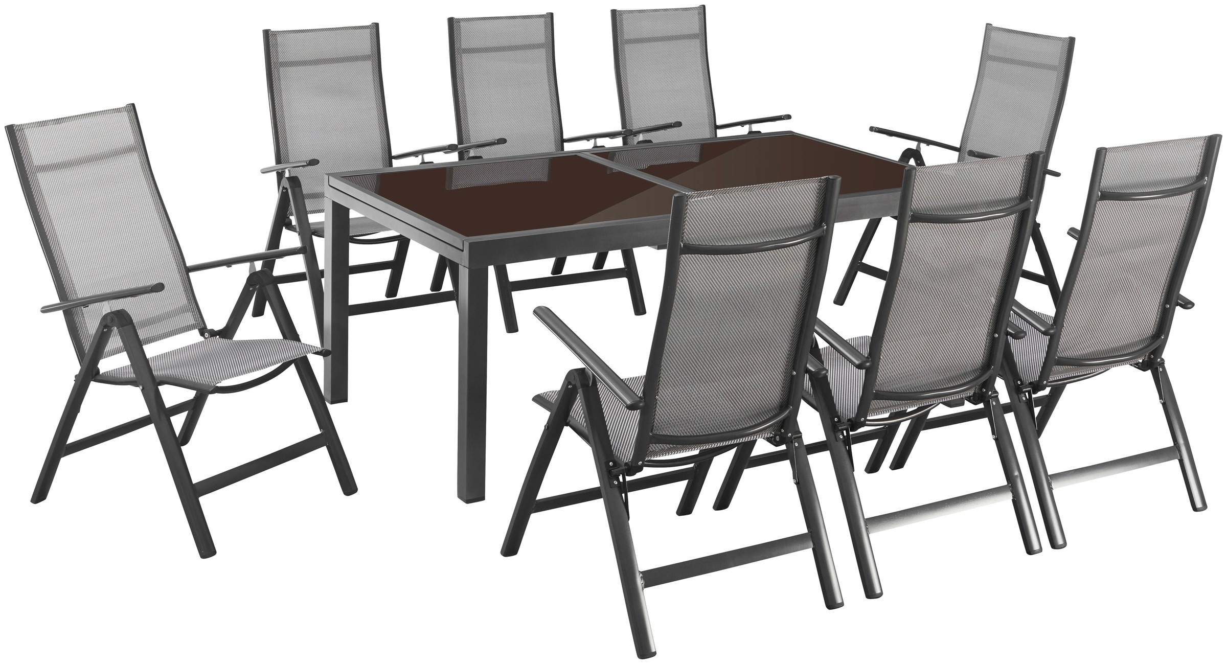 MERXX Garten-Essgruppe »Amalfi« inkl. 8 Stühlen und ausziehbarem Tisch (180 günstig online kaufen