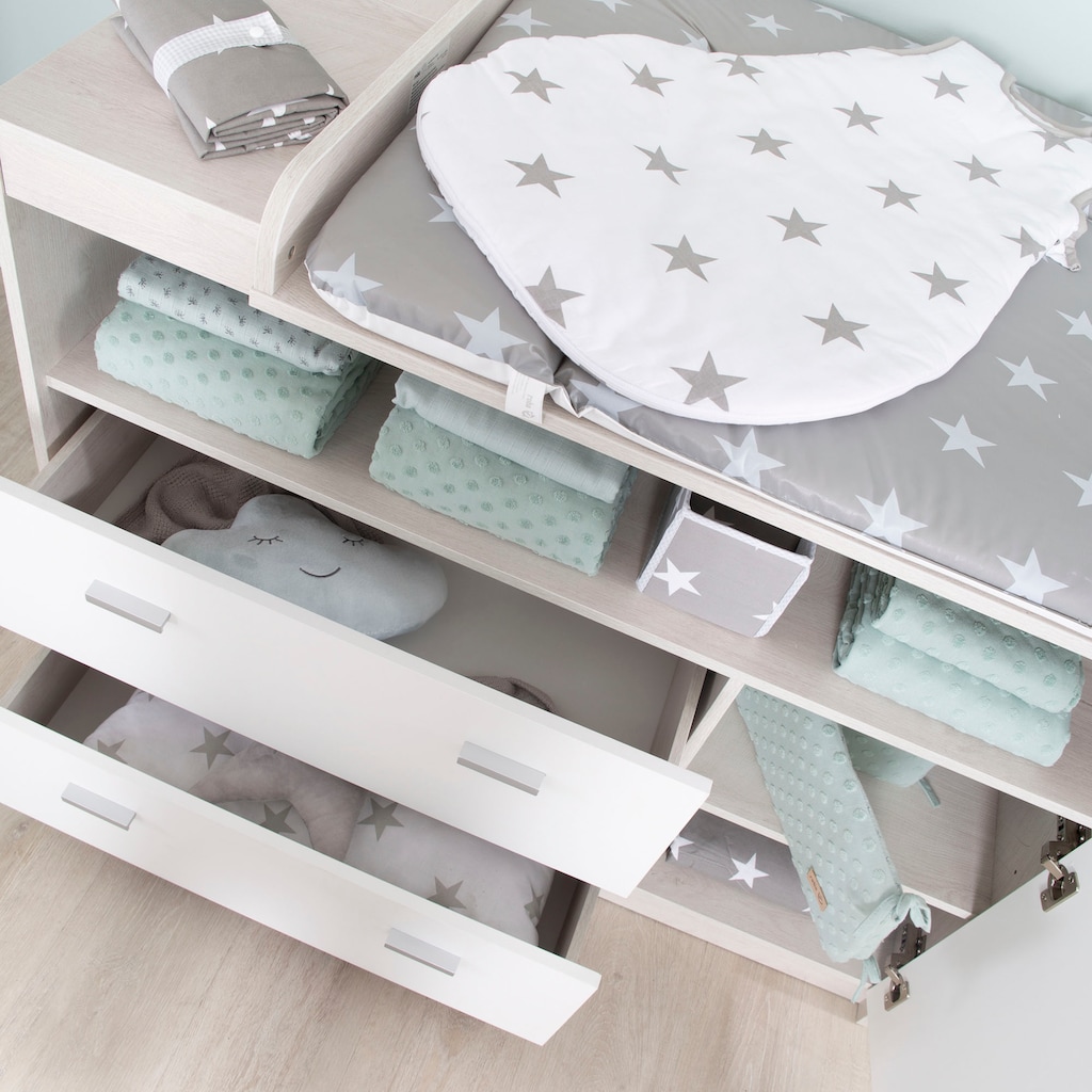 roba® Babyzimmer-Komplettset »Julia«, (Set, 3 St., Kinderbett, Schrank, Wickelkommode)