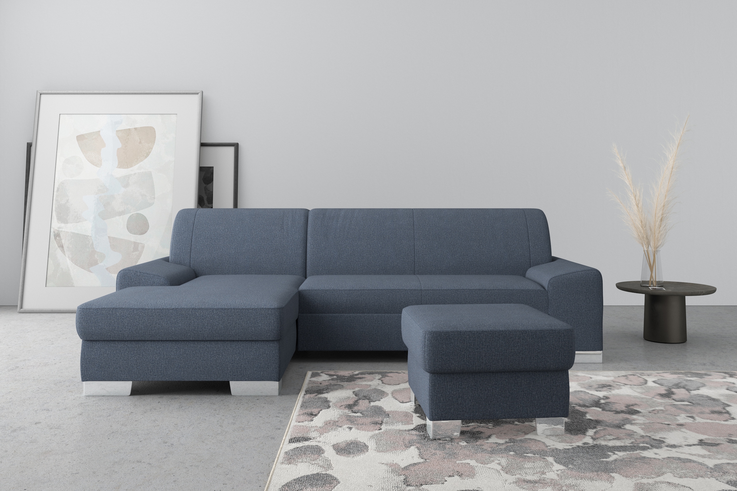 DOMO collection Ecksofa »Anzio L-Form«, wahlweise mit Bettfunktion und Fede günstig online kaufen