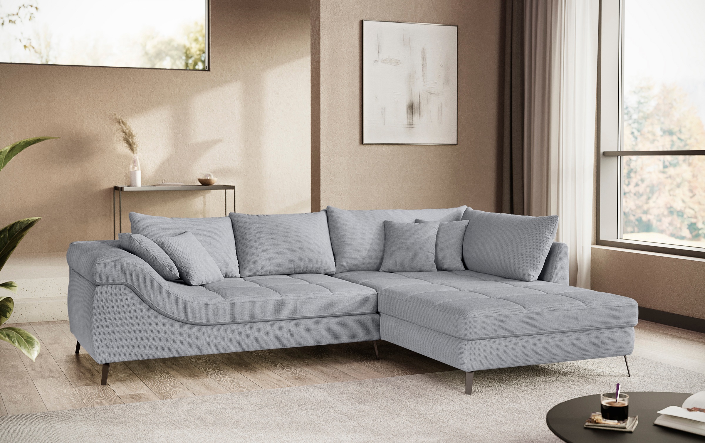 Mr. Couch Ecksofa »Portofino, L-Form«, Mit Kaltschaumpolsterung, bis 140 kg günstig online kaufen