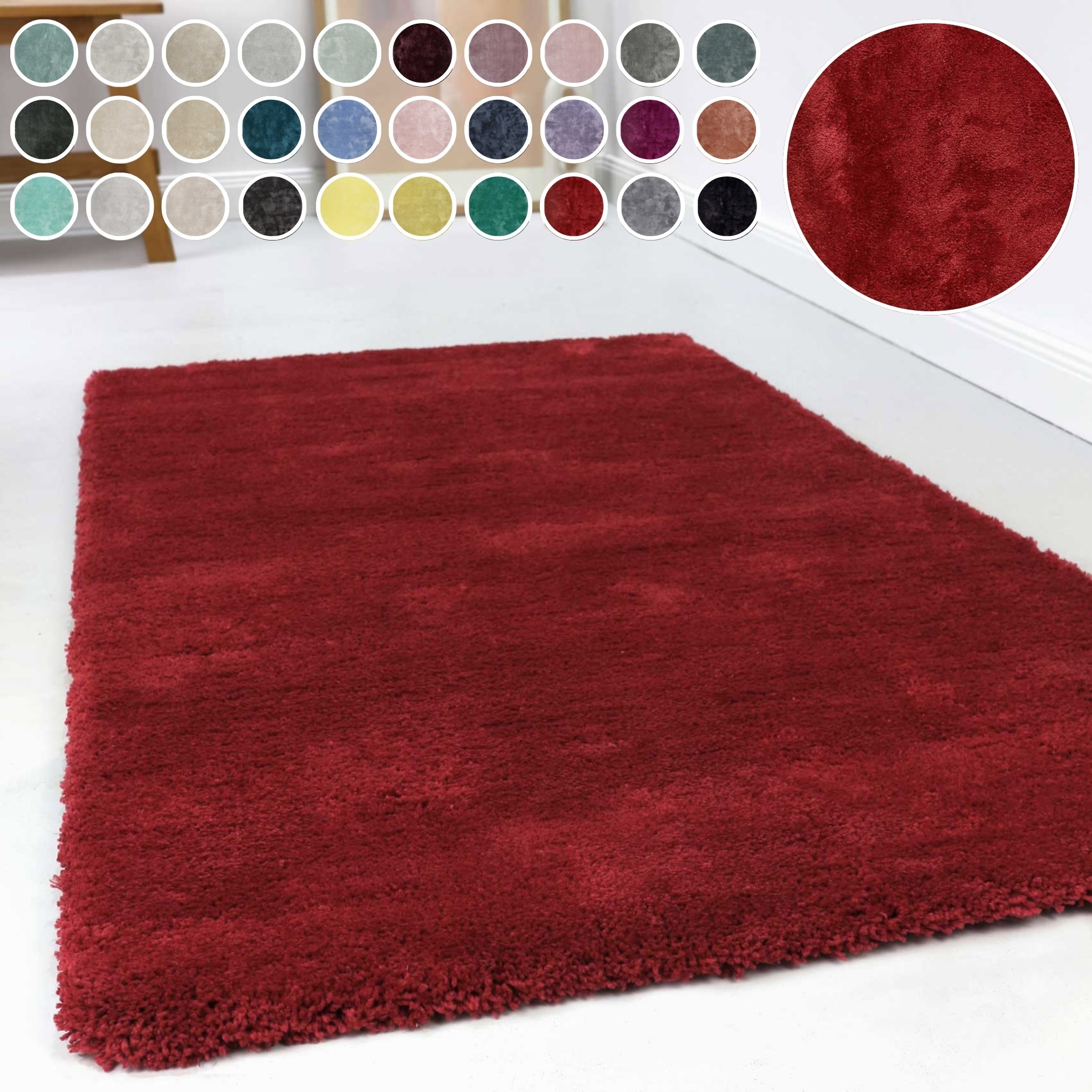 Esprit Hochflor-Teppich »Relaxx ESP-4150«, rechteckig, 25 mm Höhe, Wohnzimmer, sehr große Farbauswahl, weicher dichter Hochflor
