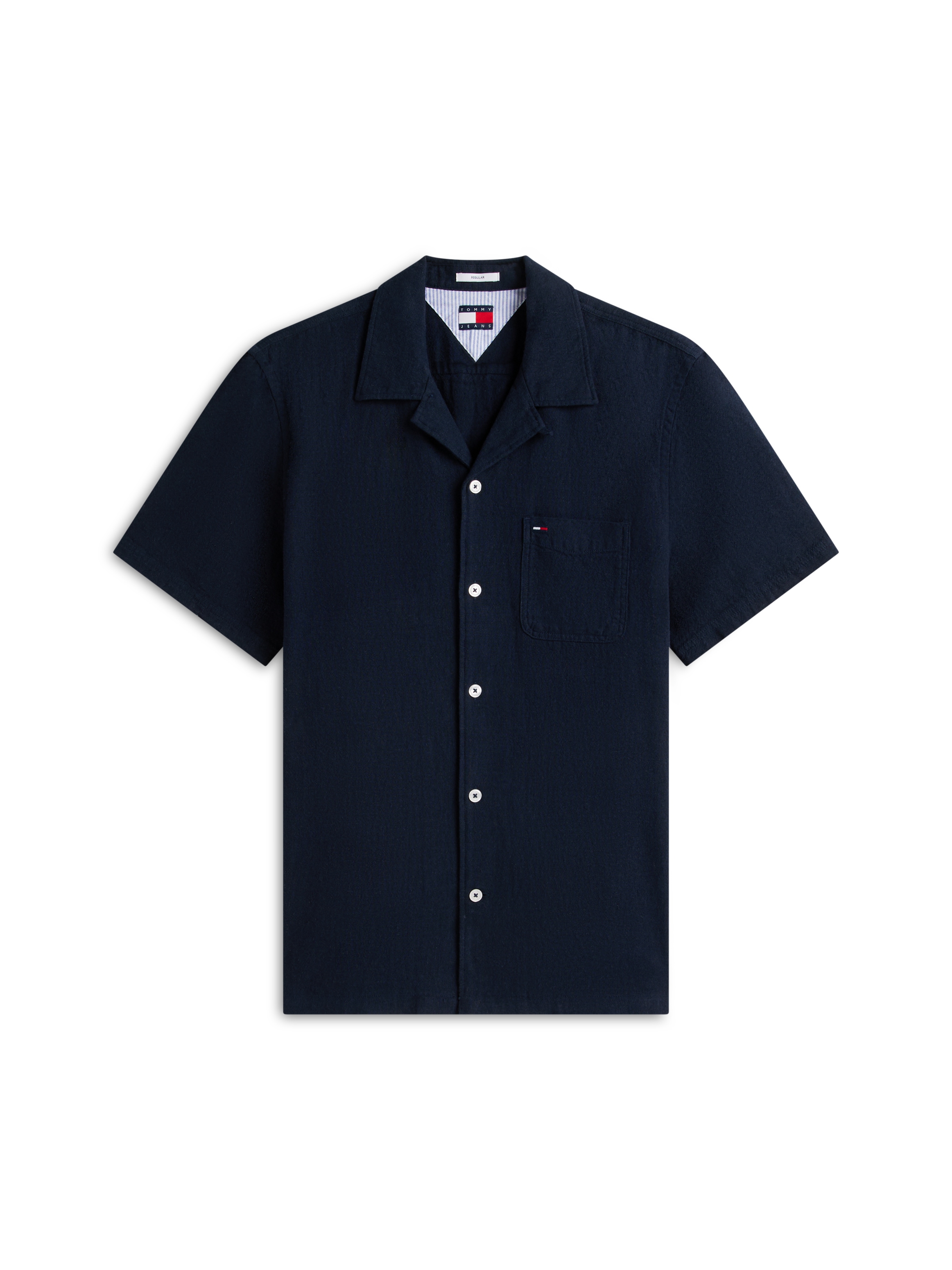 Tommy Jeans Leinenhemd »TJM REGULAR LINEN BLEND CAMP« mit Reverskragen
