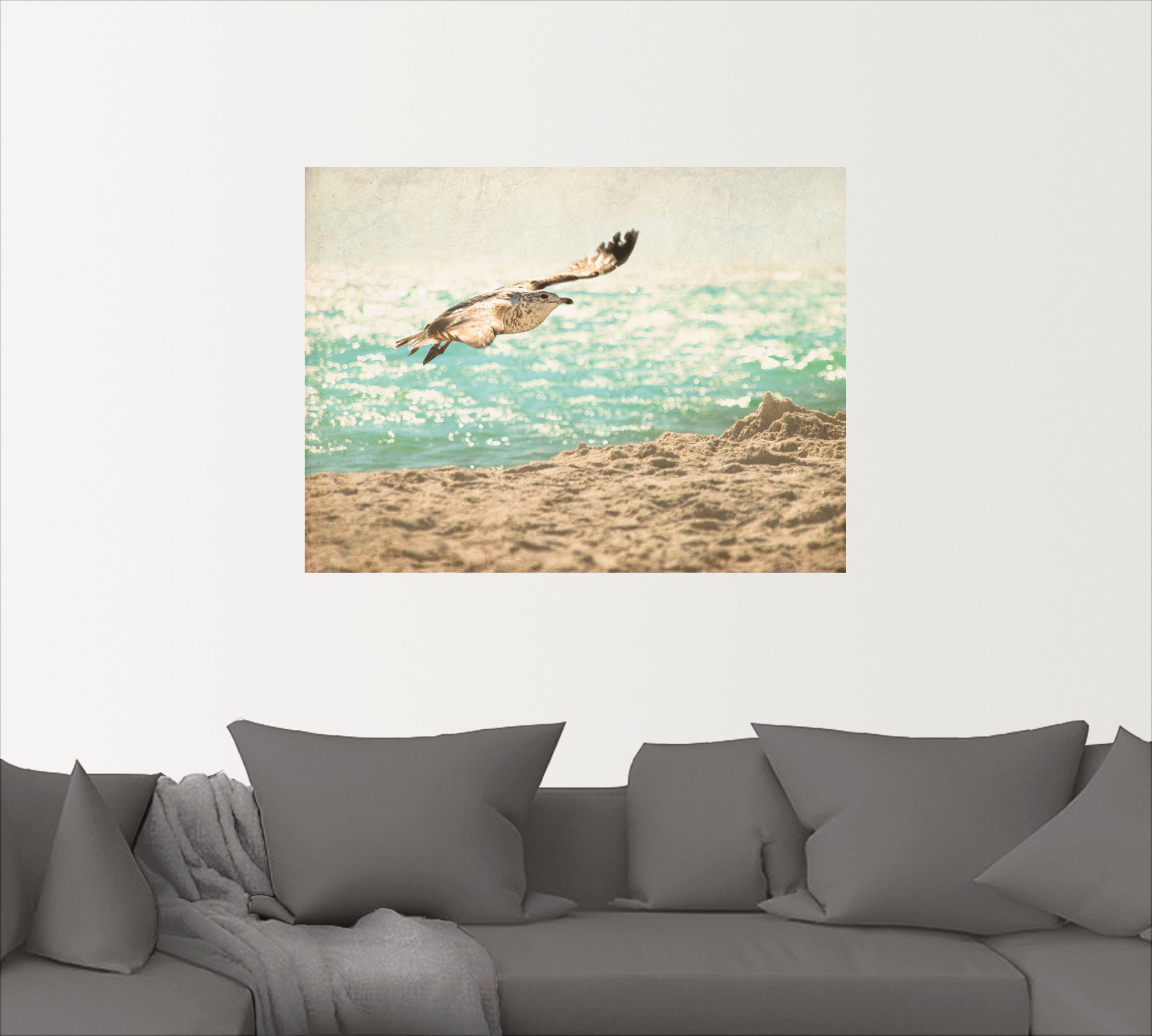 Artland Wandfolie »Der Flug der Möwe«, Vögel, (1 St.), selbstklebend