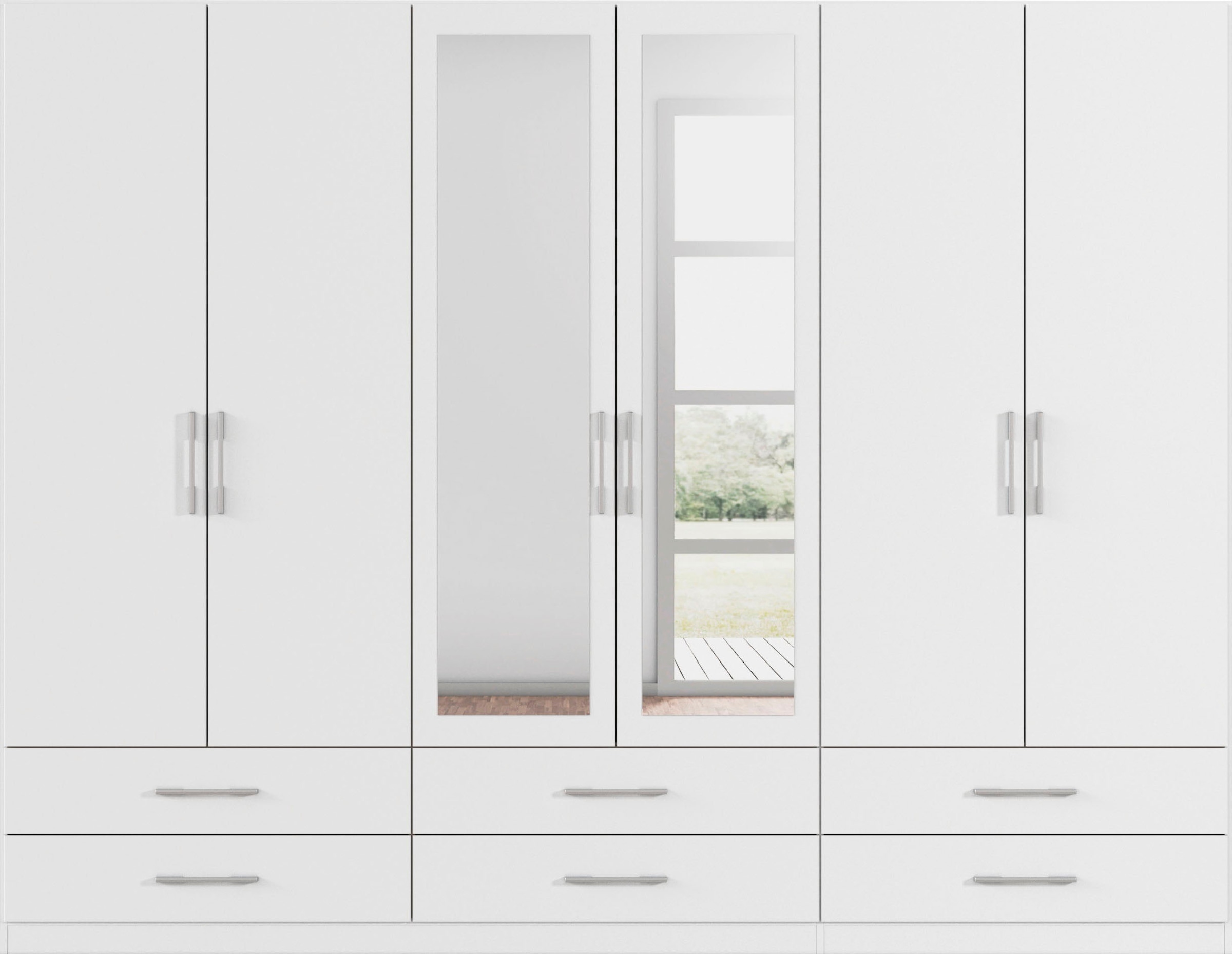 rauch Kleiderschrank »Schrank Garderobe Wäscheschrank HERSBRUCK in 2 Breiten« Breiten: 226 oder 271 cm, Höhe 210 cm, 