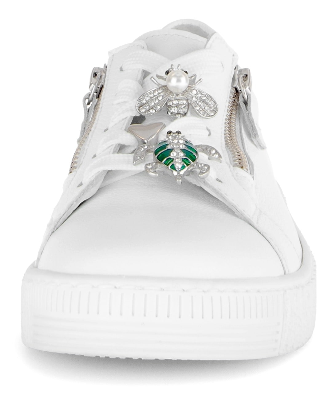 Gabor Plateausneaker, Freizeitschuh, Halbschuh, Schnürer mit edlen Schmuck-Motiven