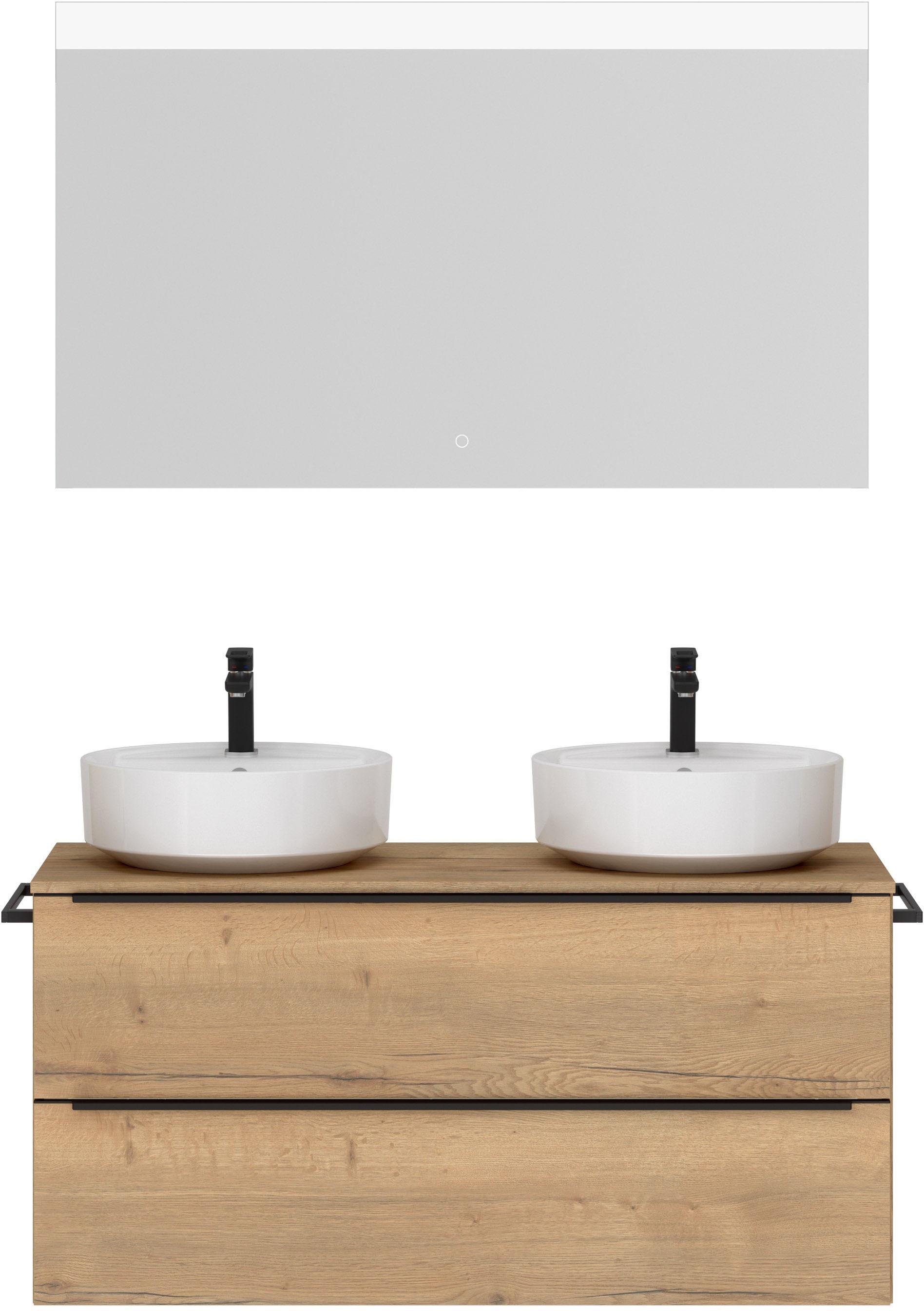 nobilia® Badmöbel-Set »Alvene« vormontiert, mit Soft-Close, 2 Stk. tlg. günstig online kaufen