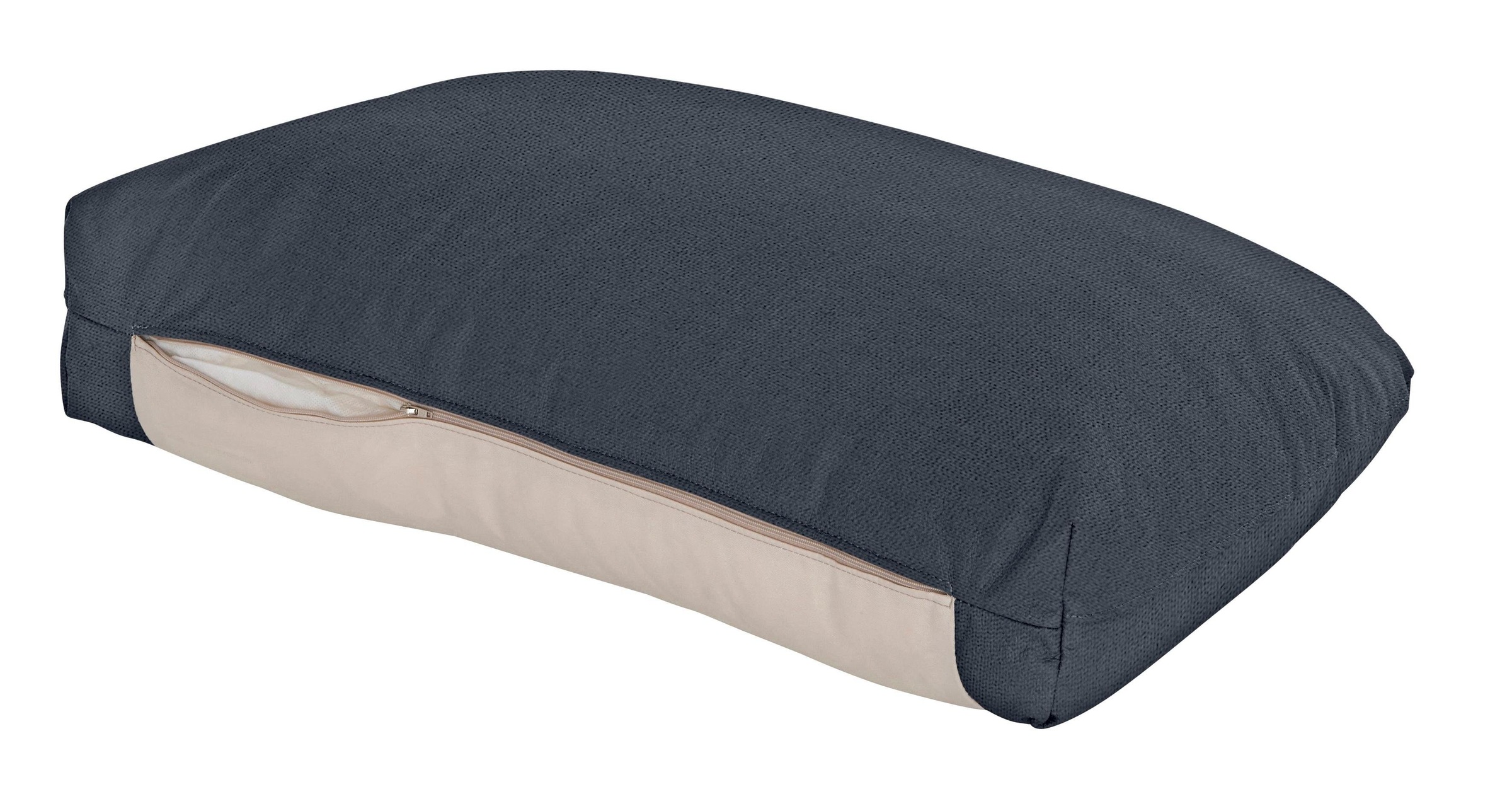 W.SCHILLIG Chaiselongue »softy«, mit dekorativer Heftung im Sitz, Füße schwarz pulverbeschichtet