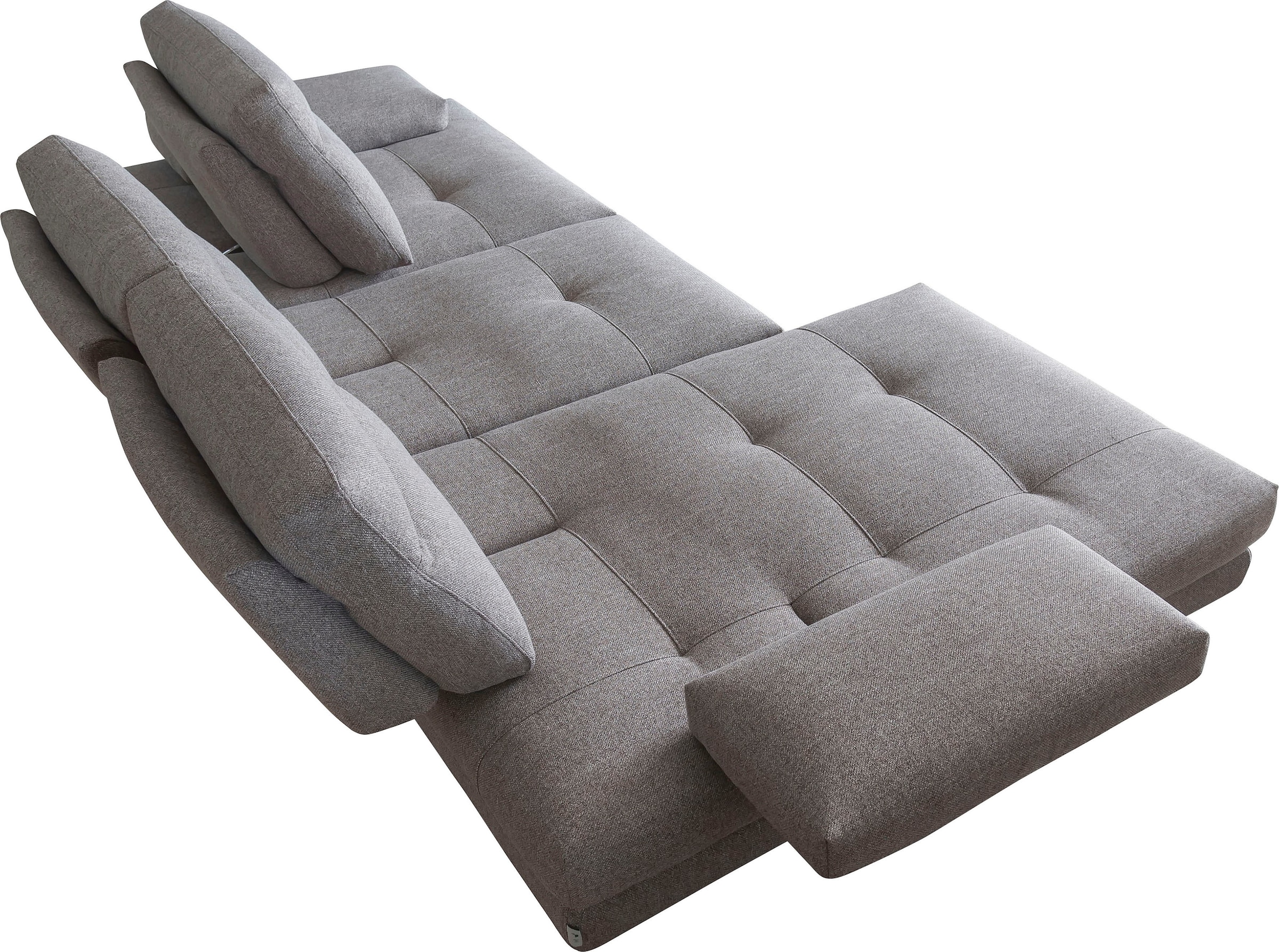 CALIA ITALIA Ecksofa »Toby Wing, B/T: 278/153 cm, Designsofa, Premium Sitzkomfort, L-Form« inklusive Sitztiefenverstellung, Füße in schwarz matt