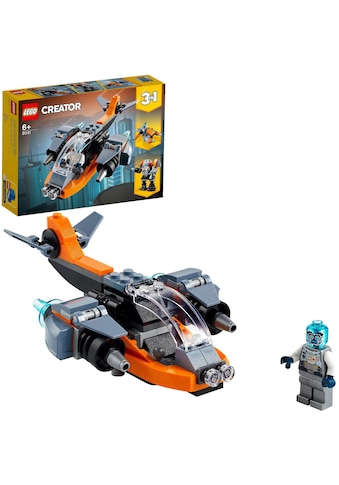 LEGO® Konstruktionsspielsteine »Cyber-Drohne (31111), LEGO® Creator 3-in-1«, (113... kaufen