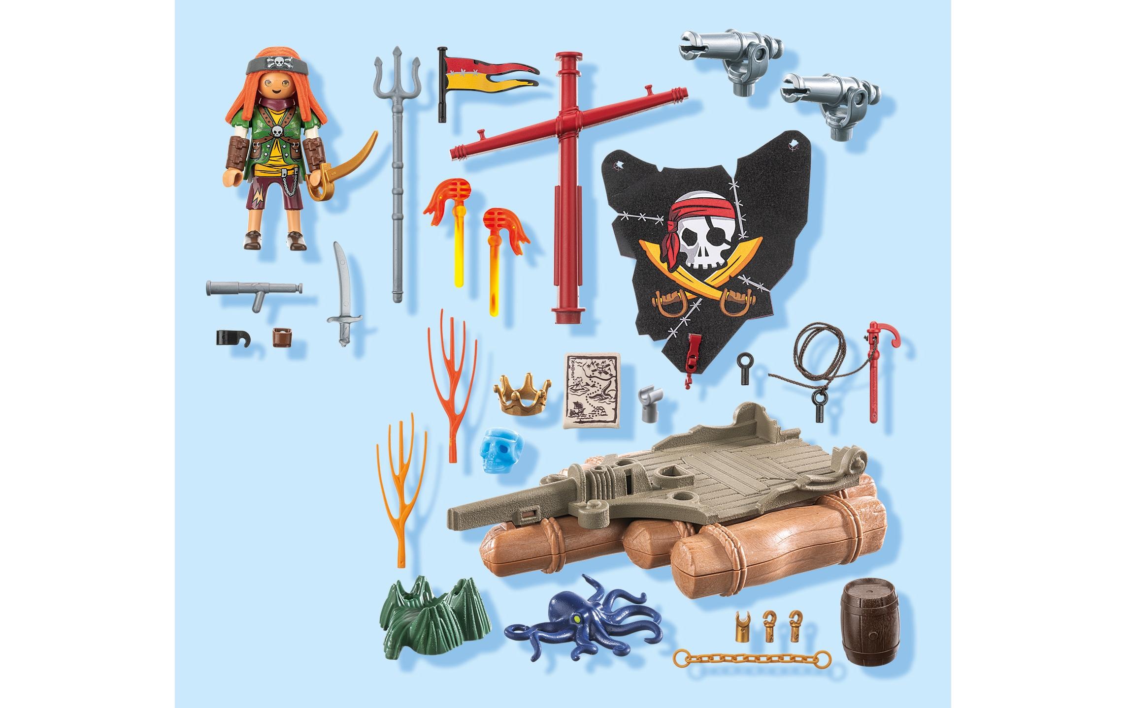 Playmobil® Spielbausteine »Schatzbergung auf Piratenfloss 71794«