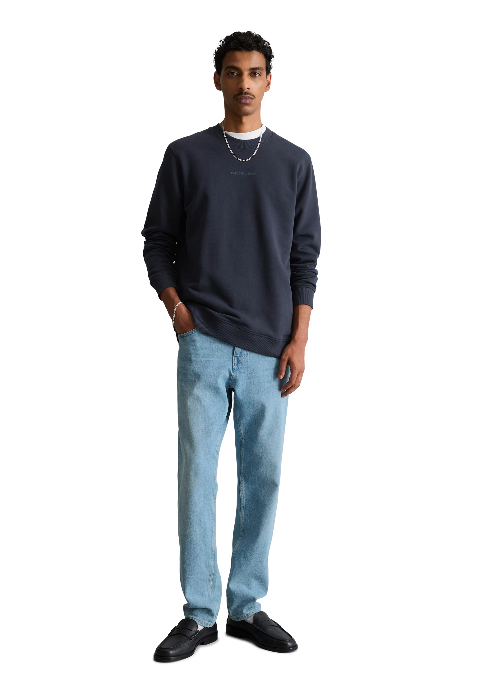 Marc O'Polo DENIM Sweatshirt , regular aus weichem Bio-Baumwoll-Sweat
