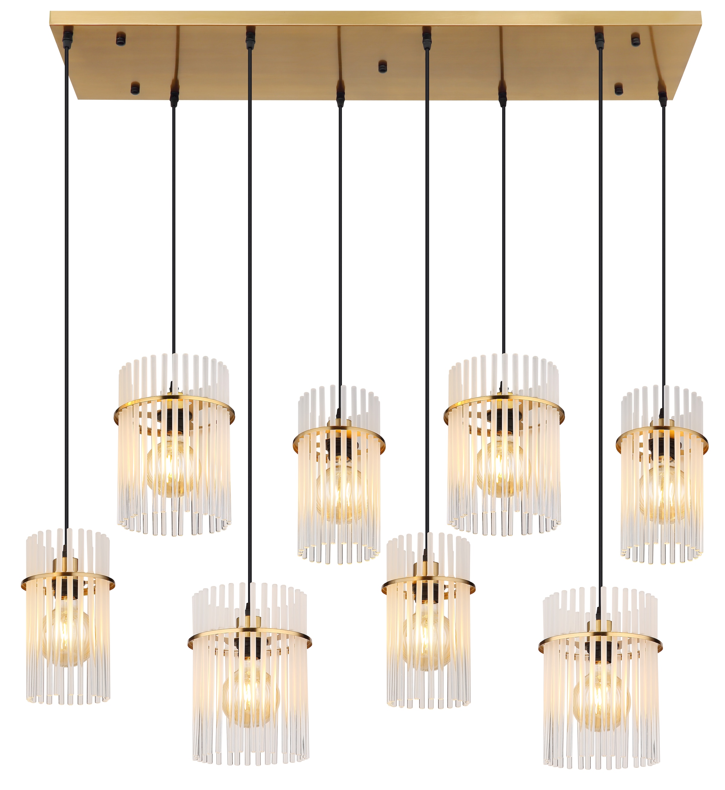 GLOBO LIGHTING Hängeleuchte »GORLEY« E27 1 Stk. Hängelampe Glasstäbe opal k günstig online kaufen