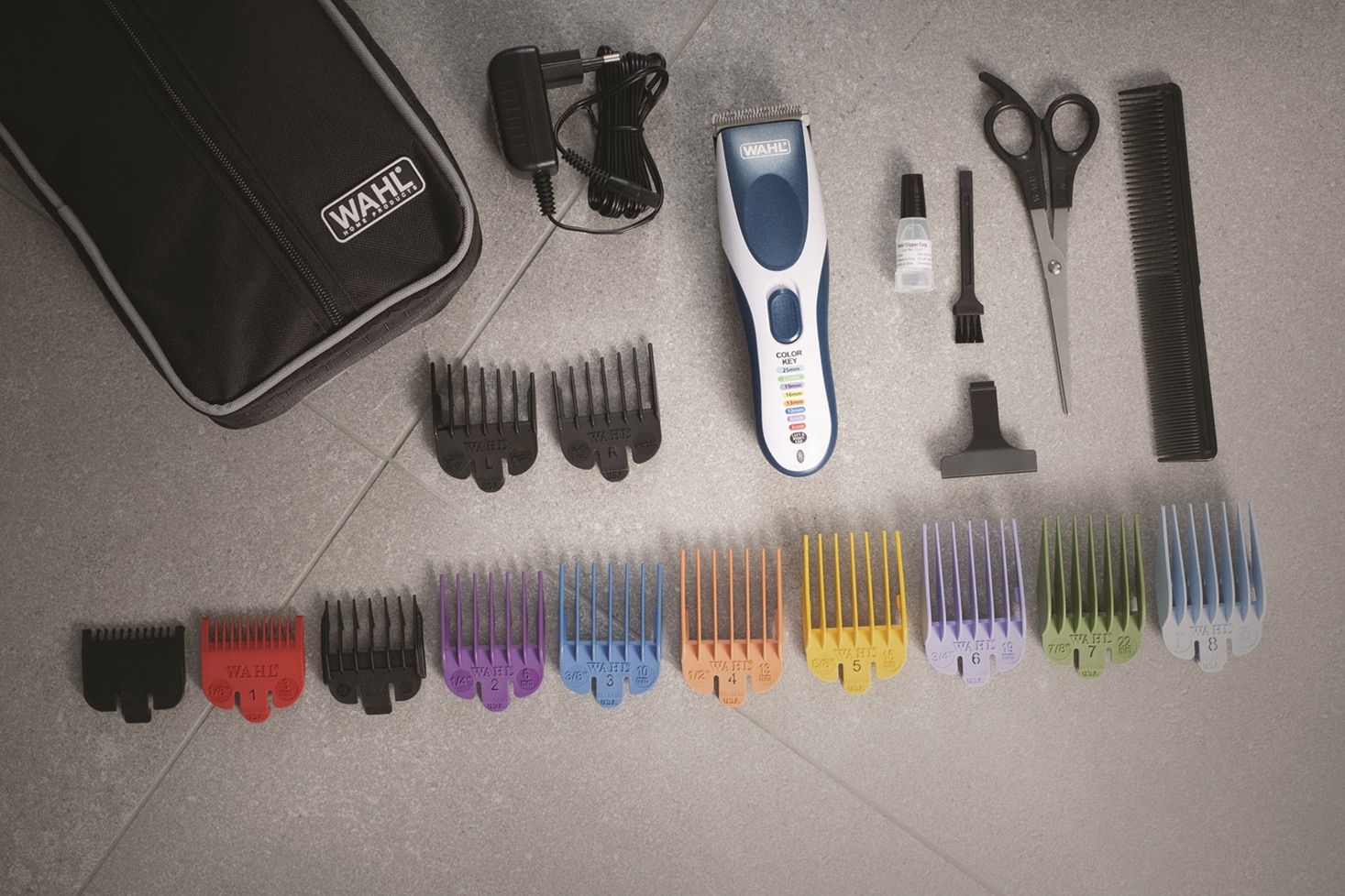 Wahl Haarschneider »Color Pro Cordless«, 10 Aufsätze