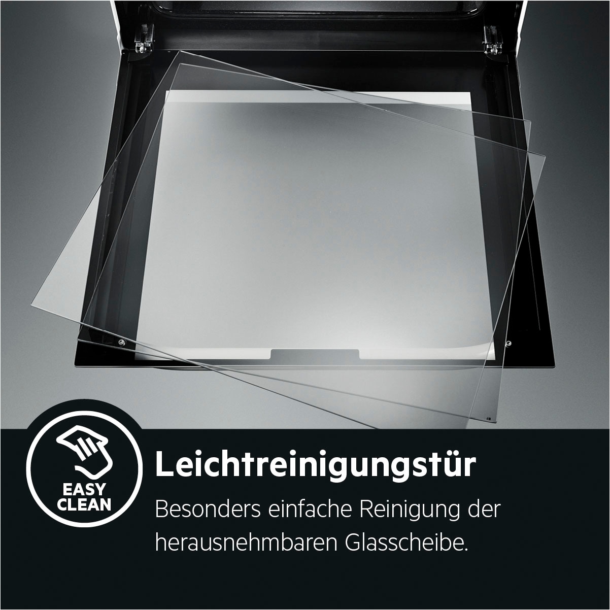 AEG Elektro-Standherd »CCB5442CBM«, mit FlexiRunners™ – Teilauszug (2 Paar), mit Glaskeramik-Kochfeld, Bräter- und Mehrkreiskochzone, 50 cm