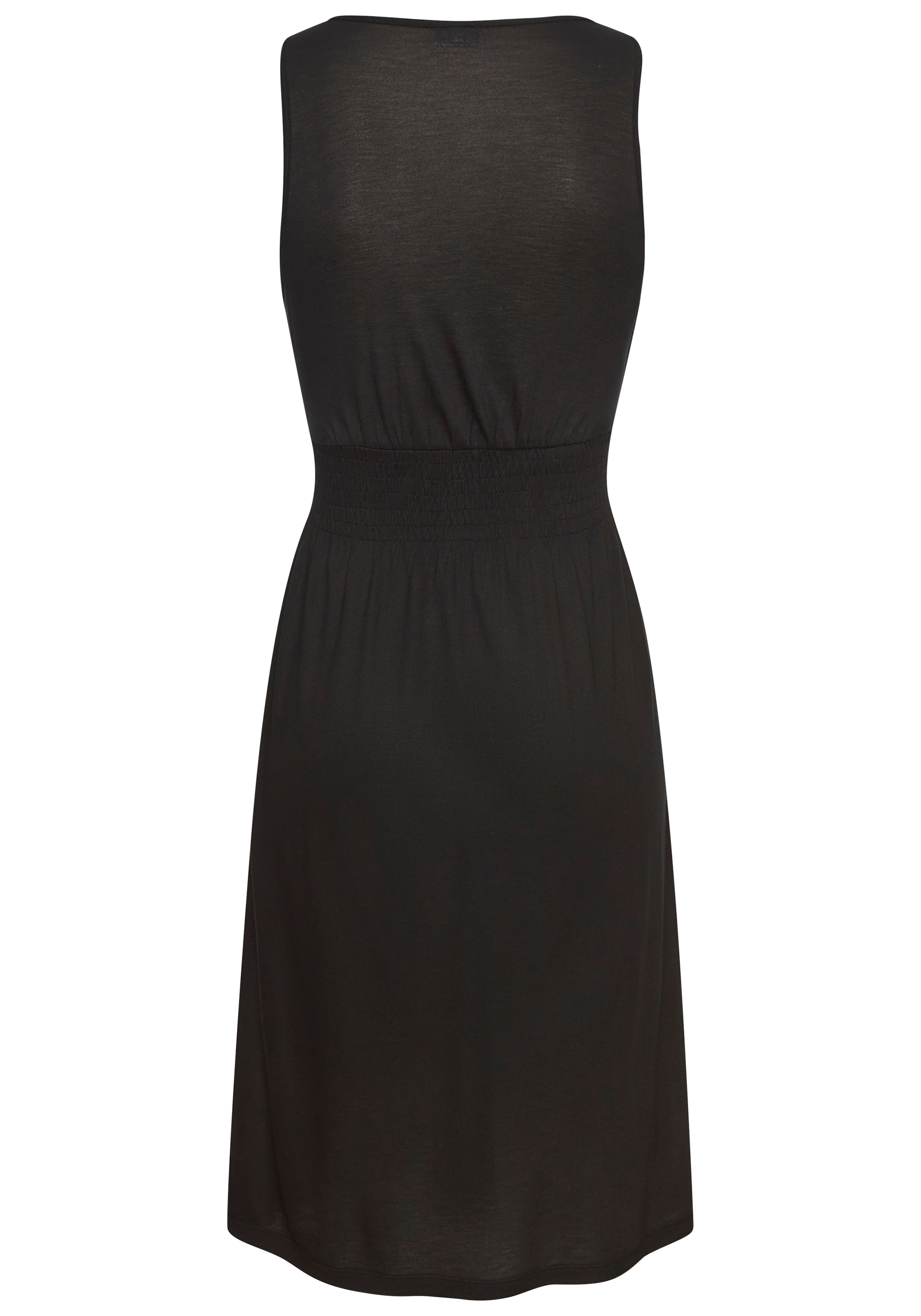 LASCANA Minikleid, mit verstellbarem Ausschnitt und gesmokter Taille