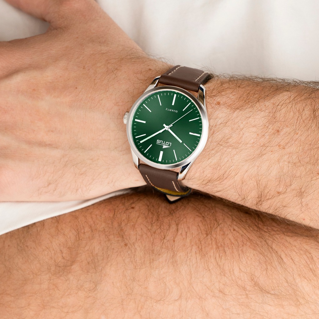 Lotus Quarzuhr »Minimalist for him« Armbanduhr, Herrenuhr, Lederarmband, analog