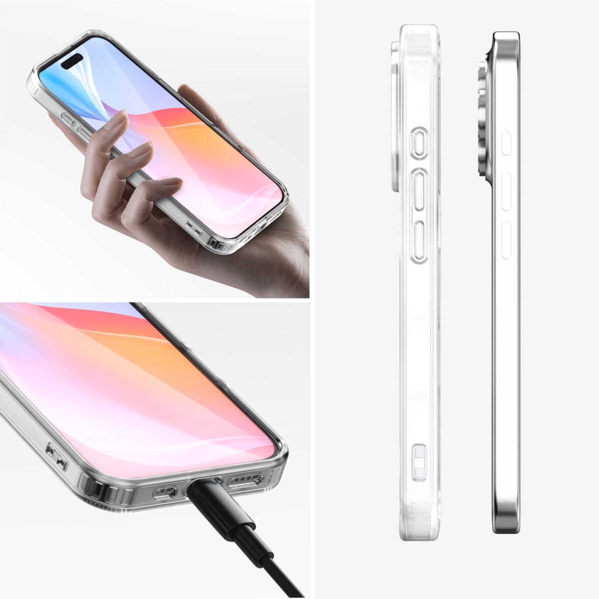 4smarts Handyhülle »360° Premium Protection Set für Apple iPhone 16 Pro«, Backcover, Schutzhülle, Handyschutzhülle, Case, Schutzcase, stoßfest