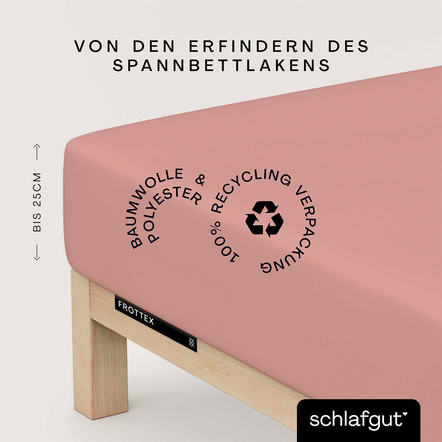 Schlafgut Bettlaken »Frottex Spannbettlaken«, MADE IN GREEN by OEKO-TEX® günstig online kaufen