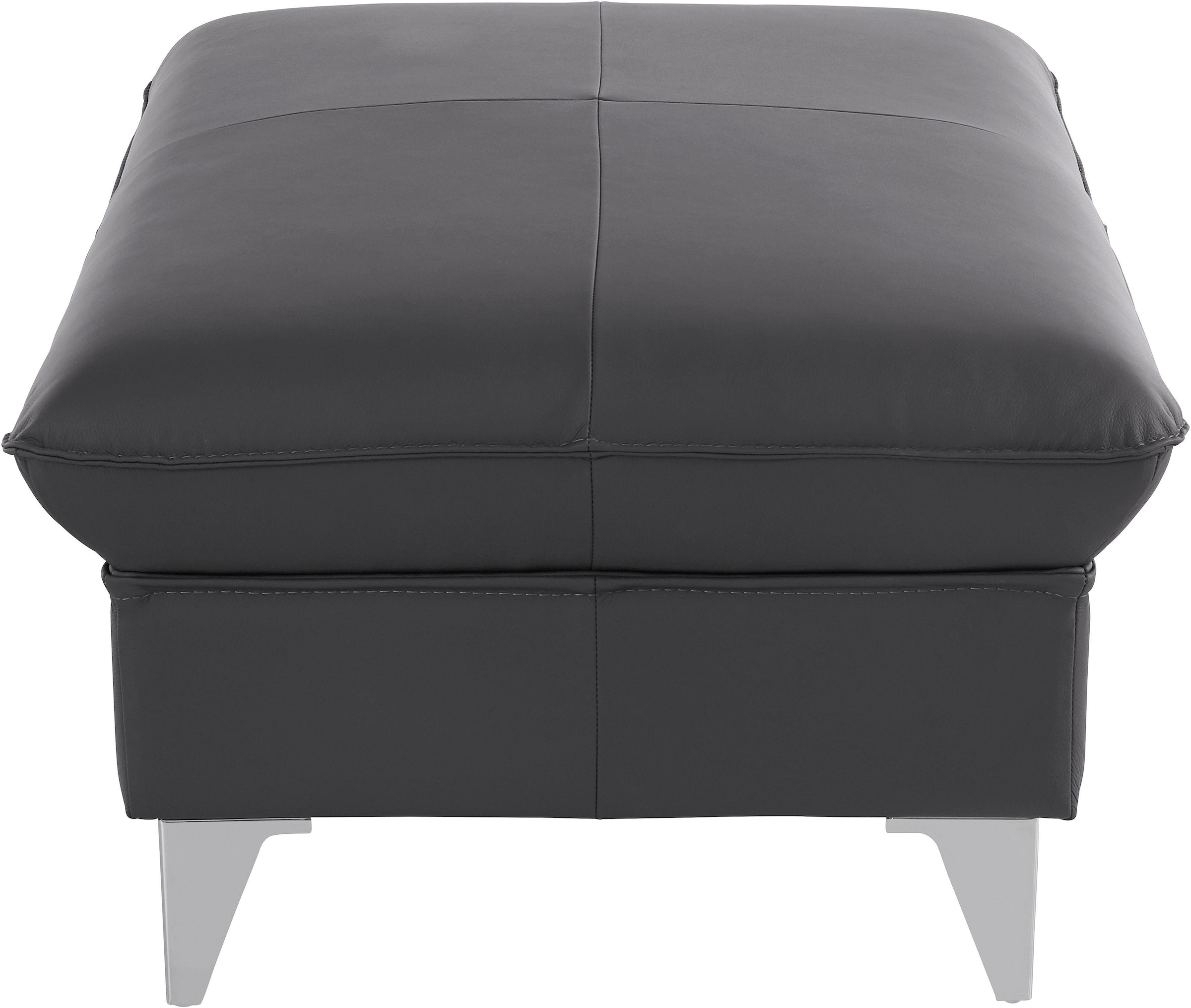 COTTA Polstergarnitur »Caluso L-Form«, Set bestehend aus: Ecksofa mit Kopfteilverstellung & Hocker