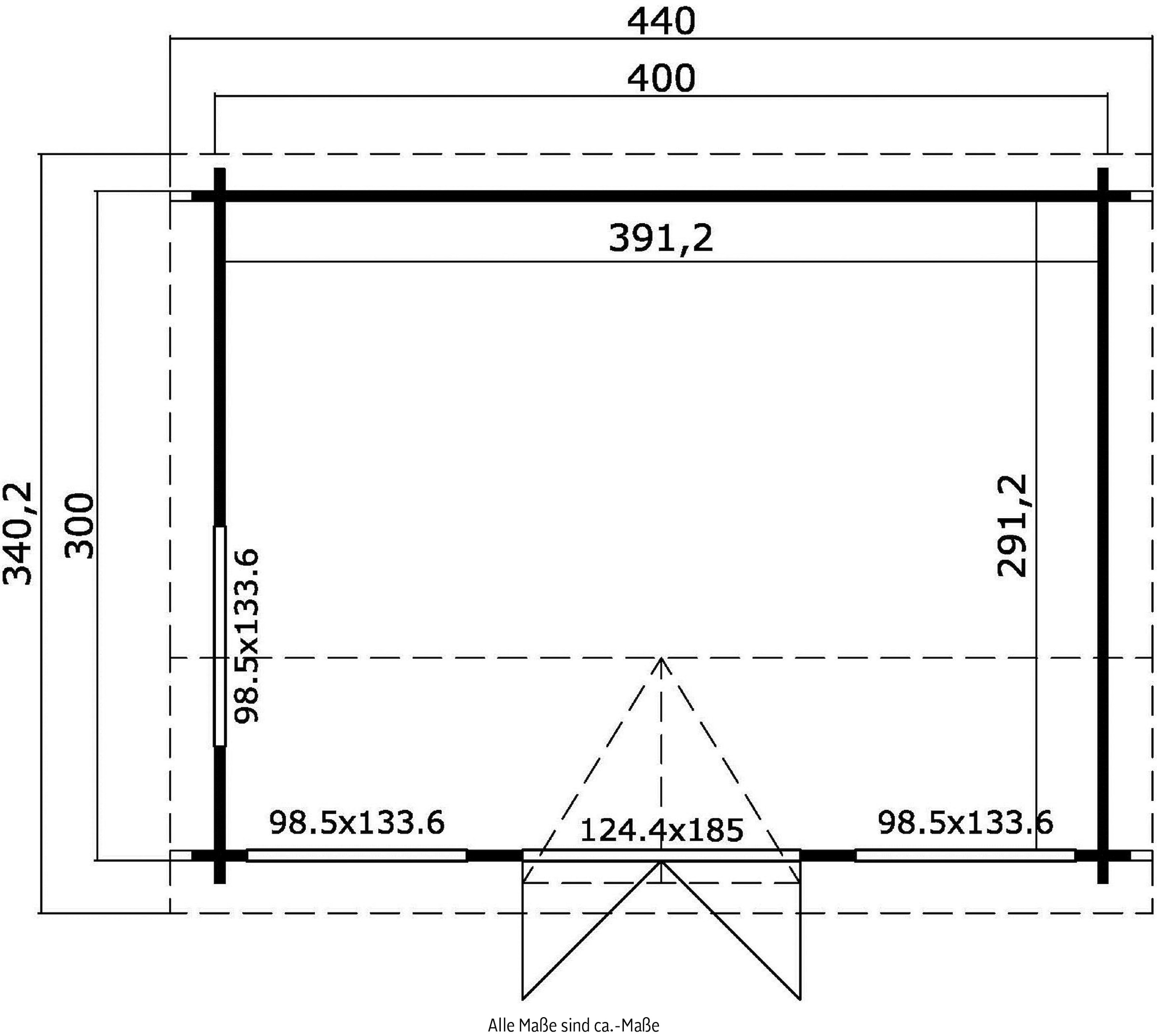 LASITA MAJA Gartenhaus »WINDSOR«, (Set, inkl. Fussbodenbretter zum verlegen)