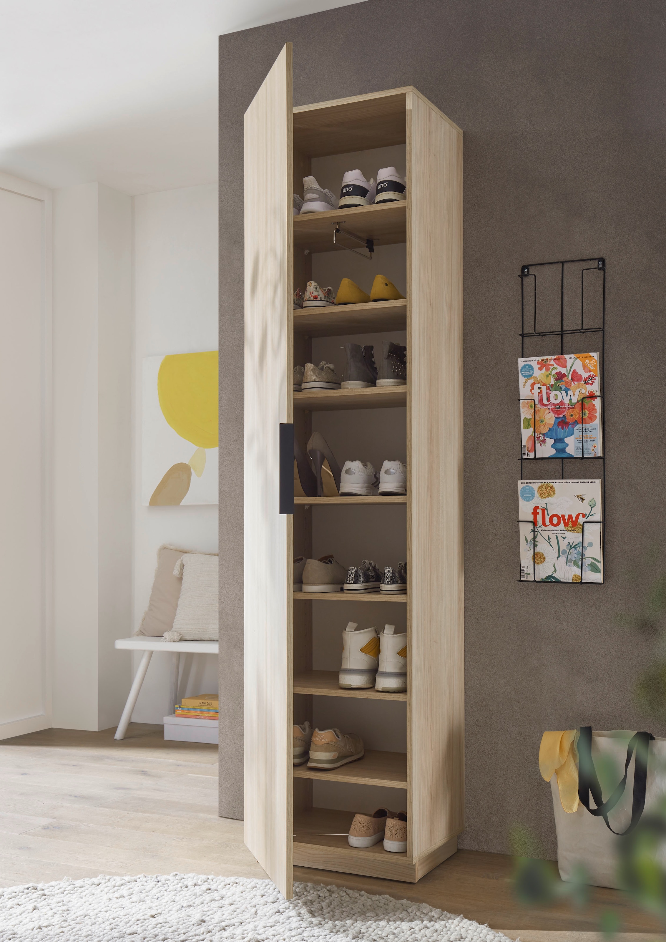 HBZ Garderobenschrank »Jimmy, Melaminbeschichtung, Griffleiste« 1 Stk. tlg. Breite 50cm, Griffleiste, Melaminbeschichtung