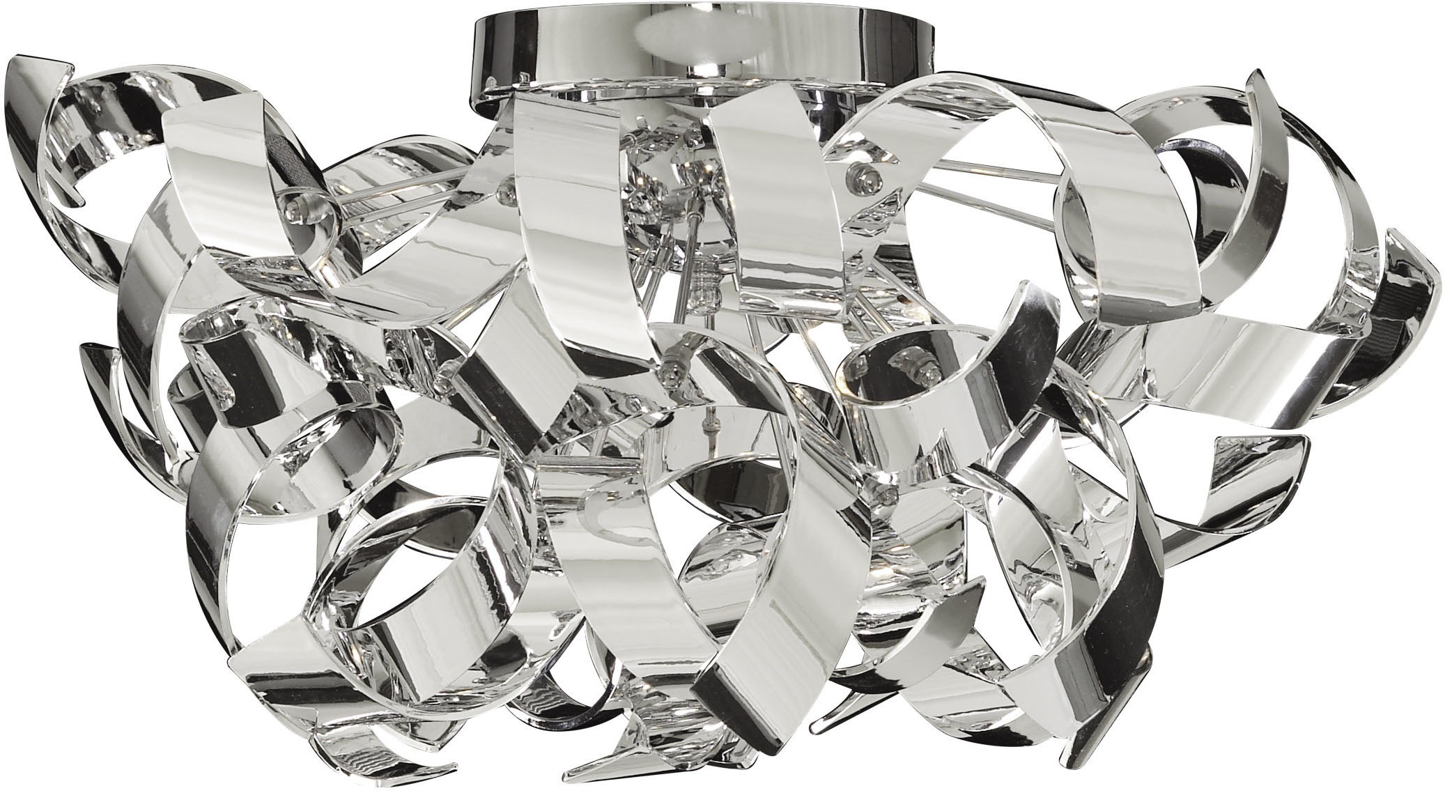 Searchlight Deckenleuchte »Curls 3Lt Semi-Flush - Chrommetall« G9 1 Stk.