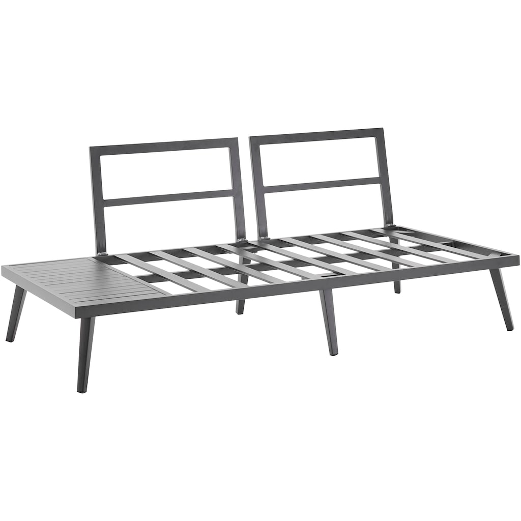 KONIFERA Gartenlounge-Set »Denver«, (Set, 14 tlg., 2x 2er Sofa mit Ablae, 1x Ecke, 1x Sessel, 1x Tisch 85x85x39,5cm)