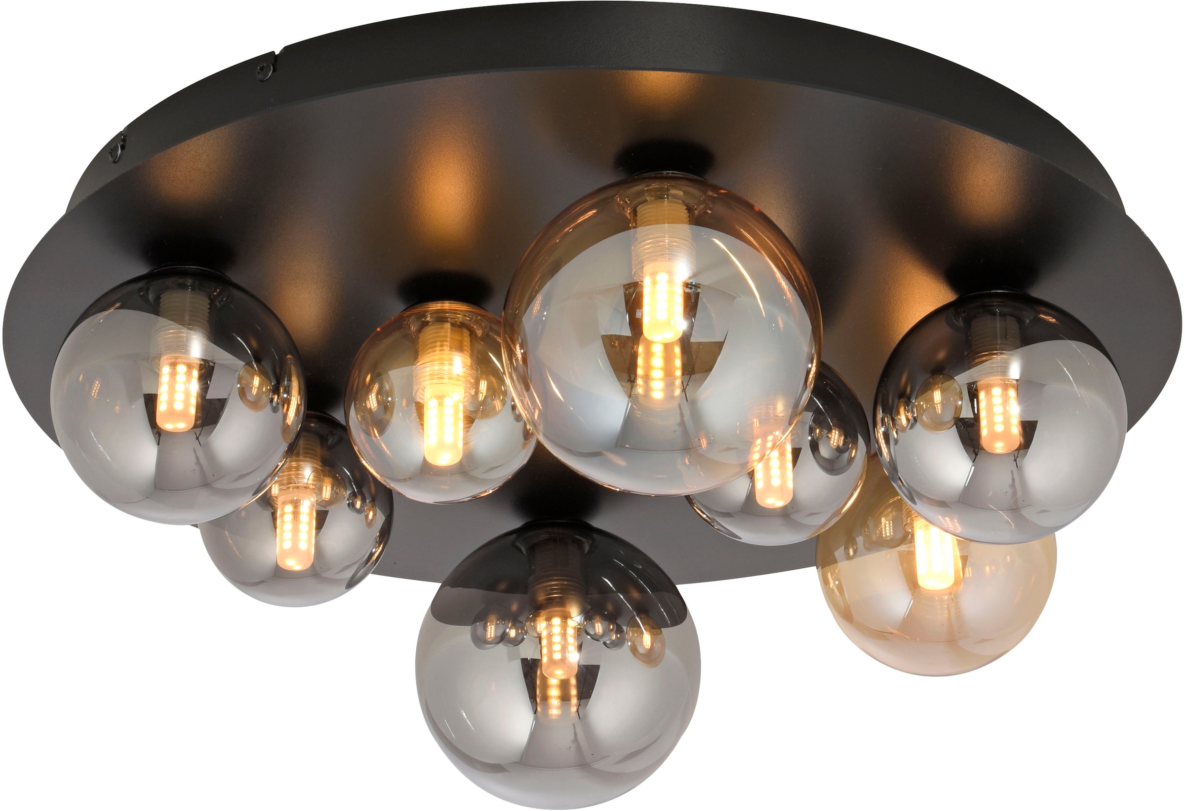 Paul Neuhaus LED Deckenleuchte »POPSICLE« G9 1 Stk. Warmweiß Rauch und Ambergläser in vers. Größen