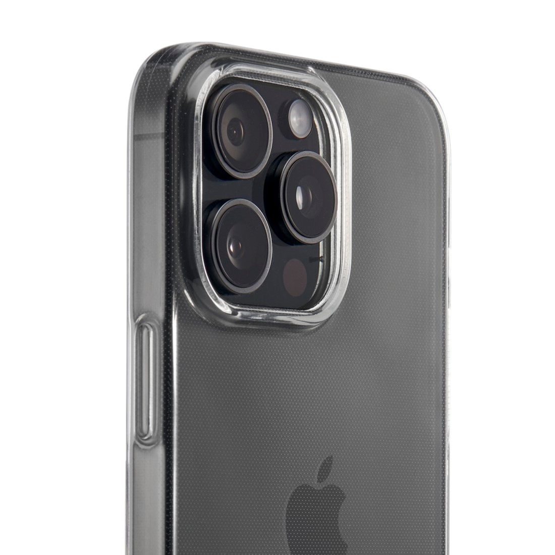 Hama Handyhülle »Handyhülle „Always Clear“ f. iPhone 15 Pro (kratzfest, ohne Vergilben)«, Apple iPhone 15 Pro, Anti-Rutsch-Oberfläche und bezogene Seitentasten