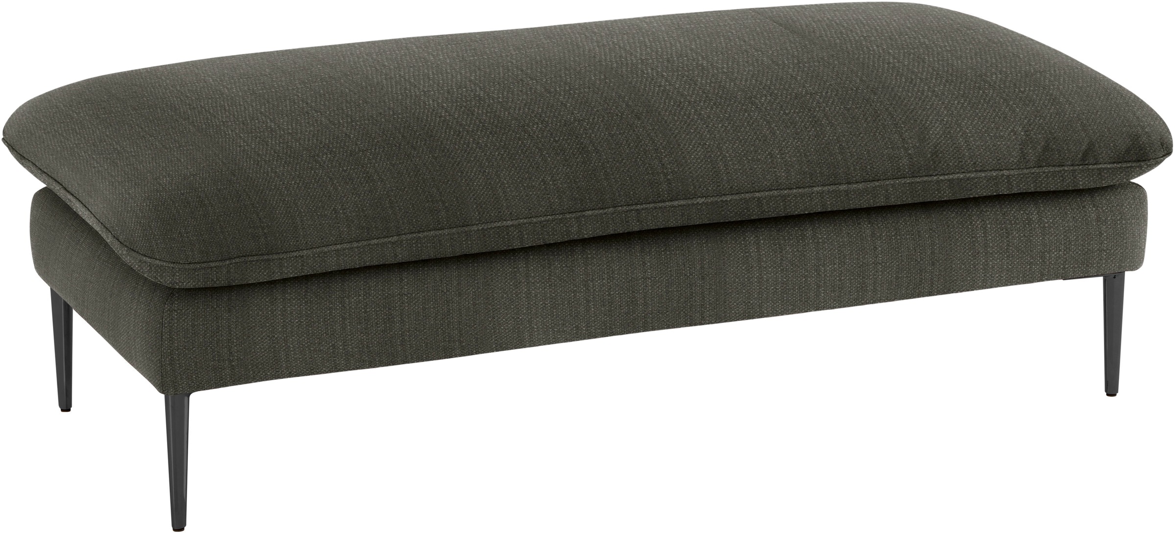 W.SCHILLIG Hocker »enjoy&MORE«, Füße schwarz pulverbeschichtet, Breite 151 cm