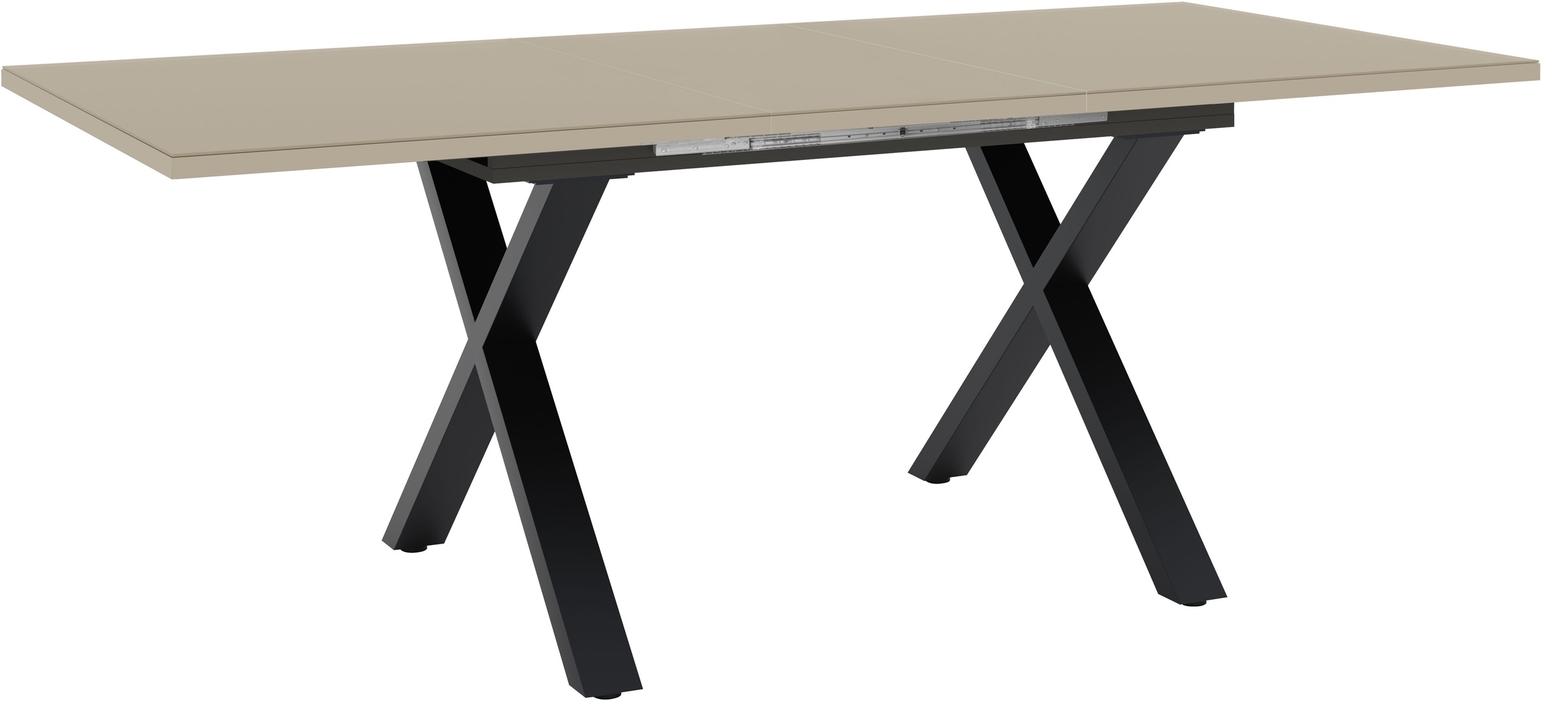 Mäusbacher Esstisch Esstisch ausziehbar auf 210 cm, eckige Tischform, Gestell X-Form