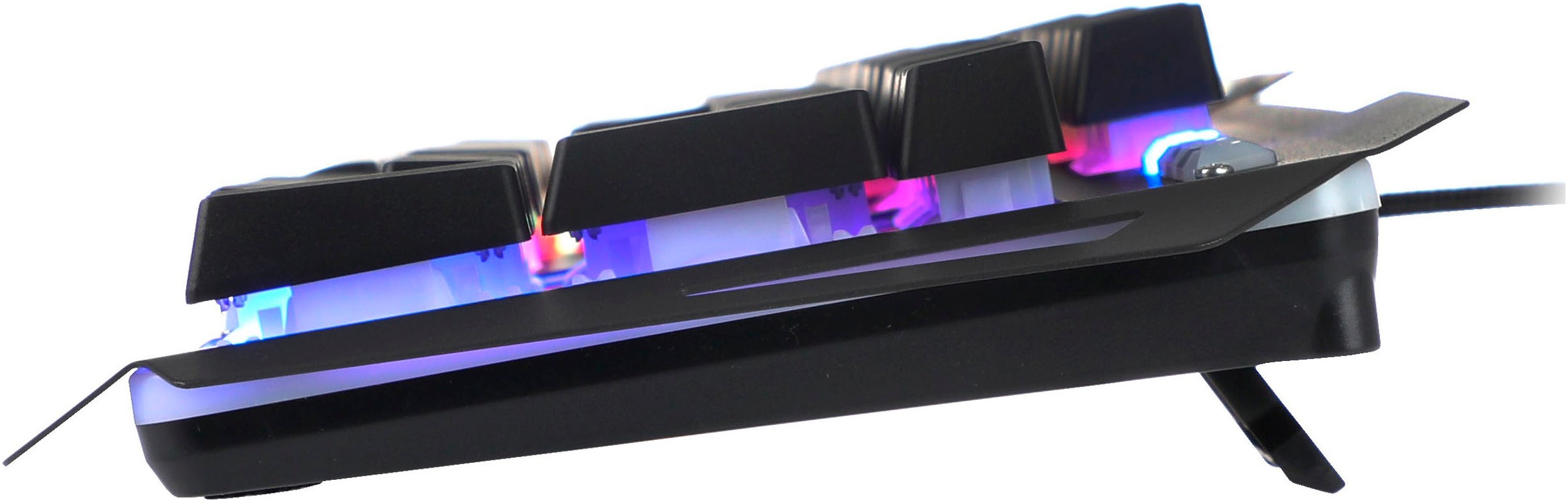 Speedlink Gaming-Tastatur »LUNERA full black 4in1 RGB Gaming Set Tastatur, Headset, Maus, Mauspad«, (Fn-Tasten-Ziffernblock), RGB Beleuchtung, Tastatur mit Metallrahmen, Headset Kabelfernbedienung