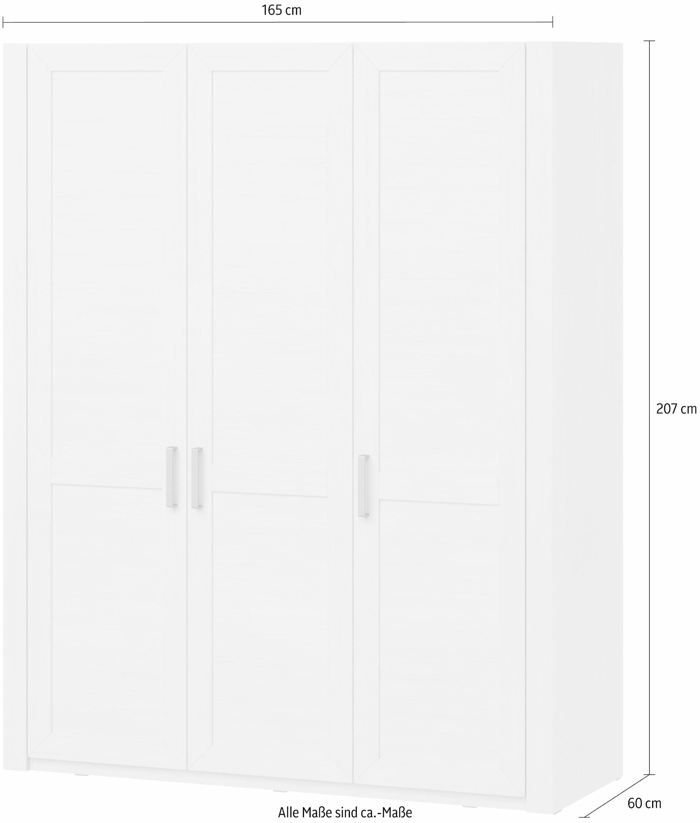 set one by Musterring Drehtürenschrank »Oakland«, Typ 74, Pino Aurelio, 3-türig im Landhausstil