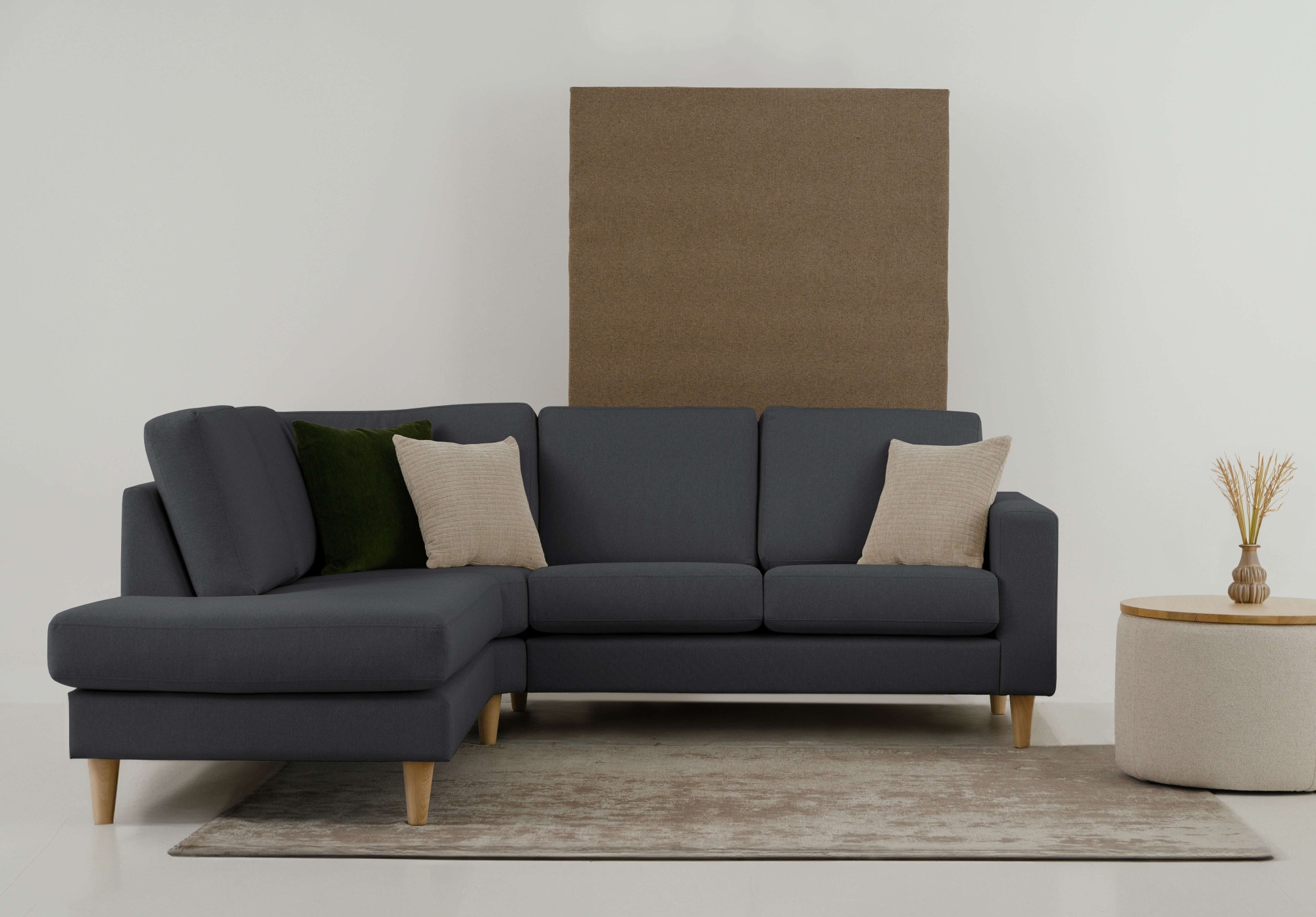 OTTO home Ecksofa »Tvinno« im skandinavischen Stil, L-Form, mit Massivholzf günstig online kaufen