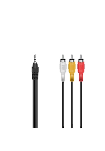 Audio- & Video-Kabel »Audio-/Videokabel, 3,5 mm Klinken Stecker, 3 Cinch-Stecker, 1,5...