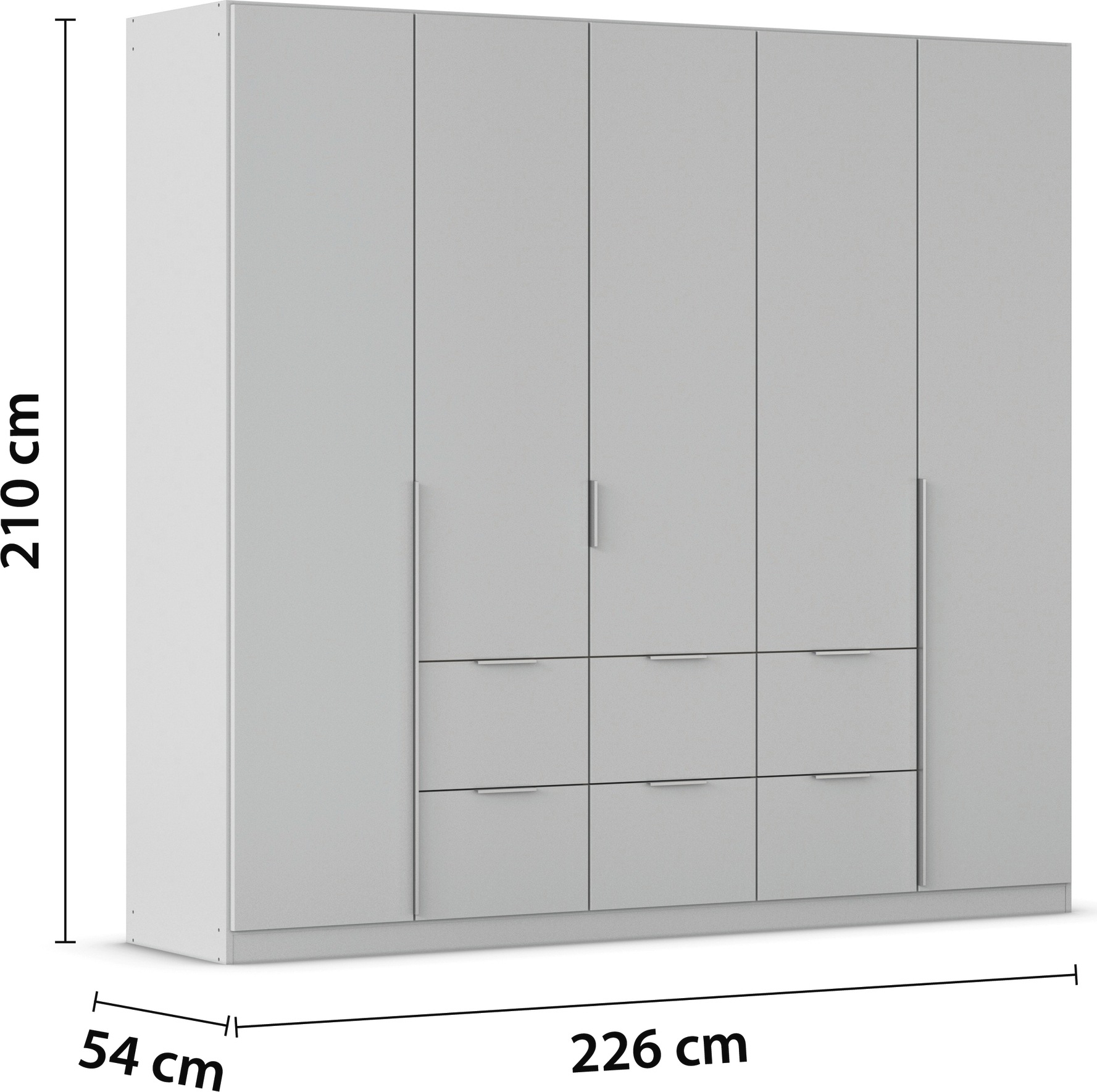rauch Drehtürenschrank »Kleiderschrank Schrank Garderobe AGORDO mit Dekor- oder Hochglanzfront«, mit Außenschubkästen, in 6 Breiten und 2 Höhen MADE IN GERMANY