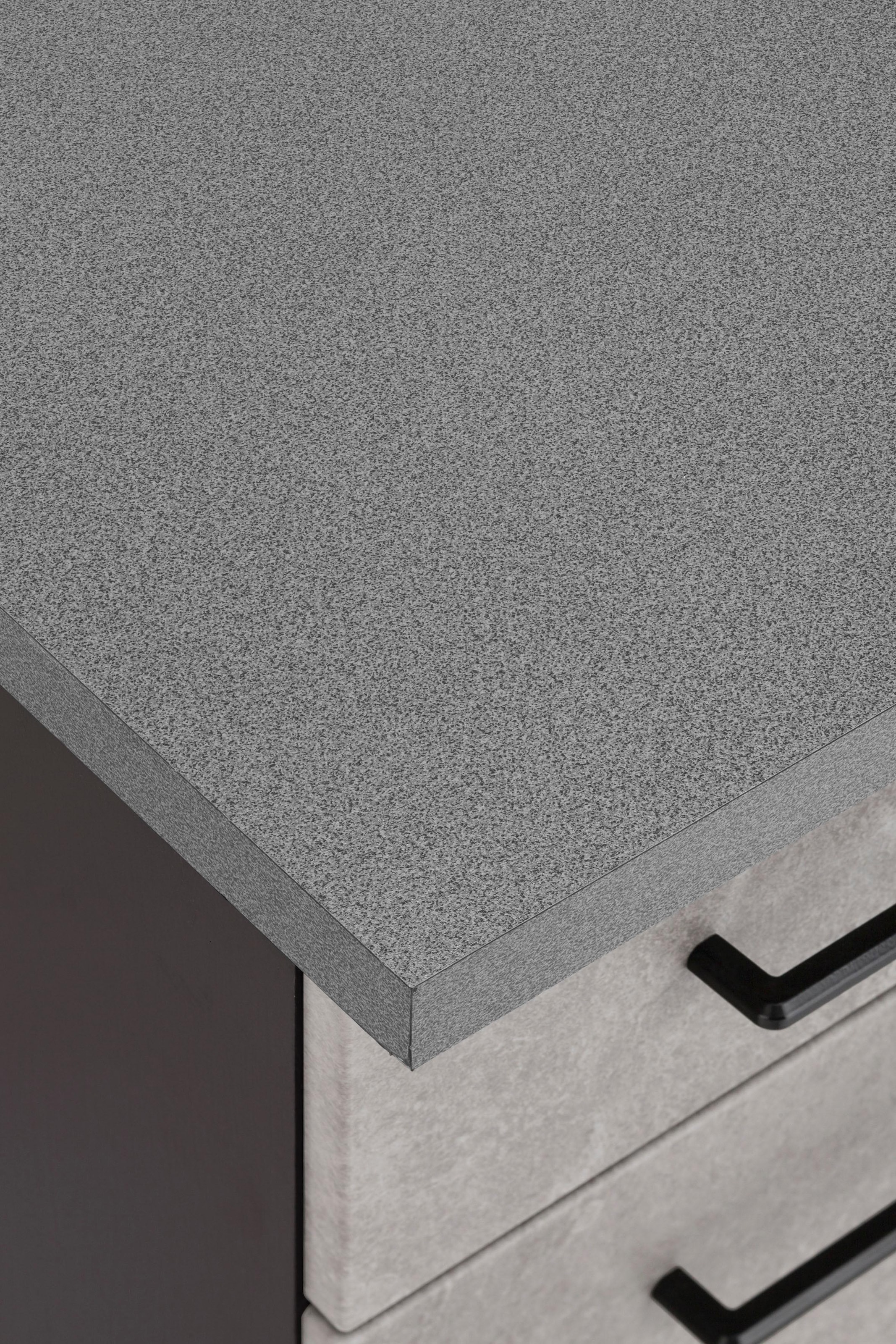KOCHSTATION Küchenzeile »KS-Tulsa«, mit E-Geräten, Breite 210 cm, schwarze Metallgriffe, MDF Fronten
