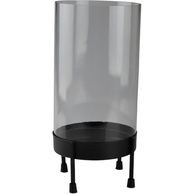 AM Design Windlicht, (1 St.), Stumpenkerzenhalter aus Eisen und Glas online  bestellen