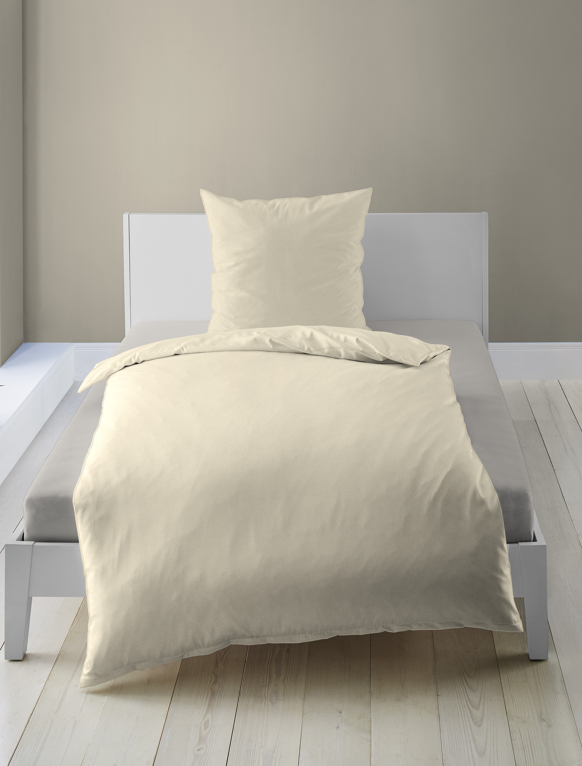 BIERBAUM Bettwäsche »Bettwäsche 3002« 2 Renforce stone washed, 100 % Baumwolle, soft touch