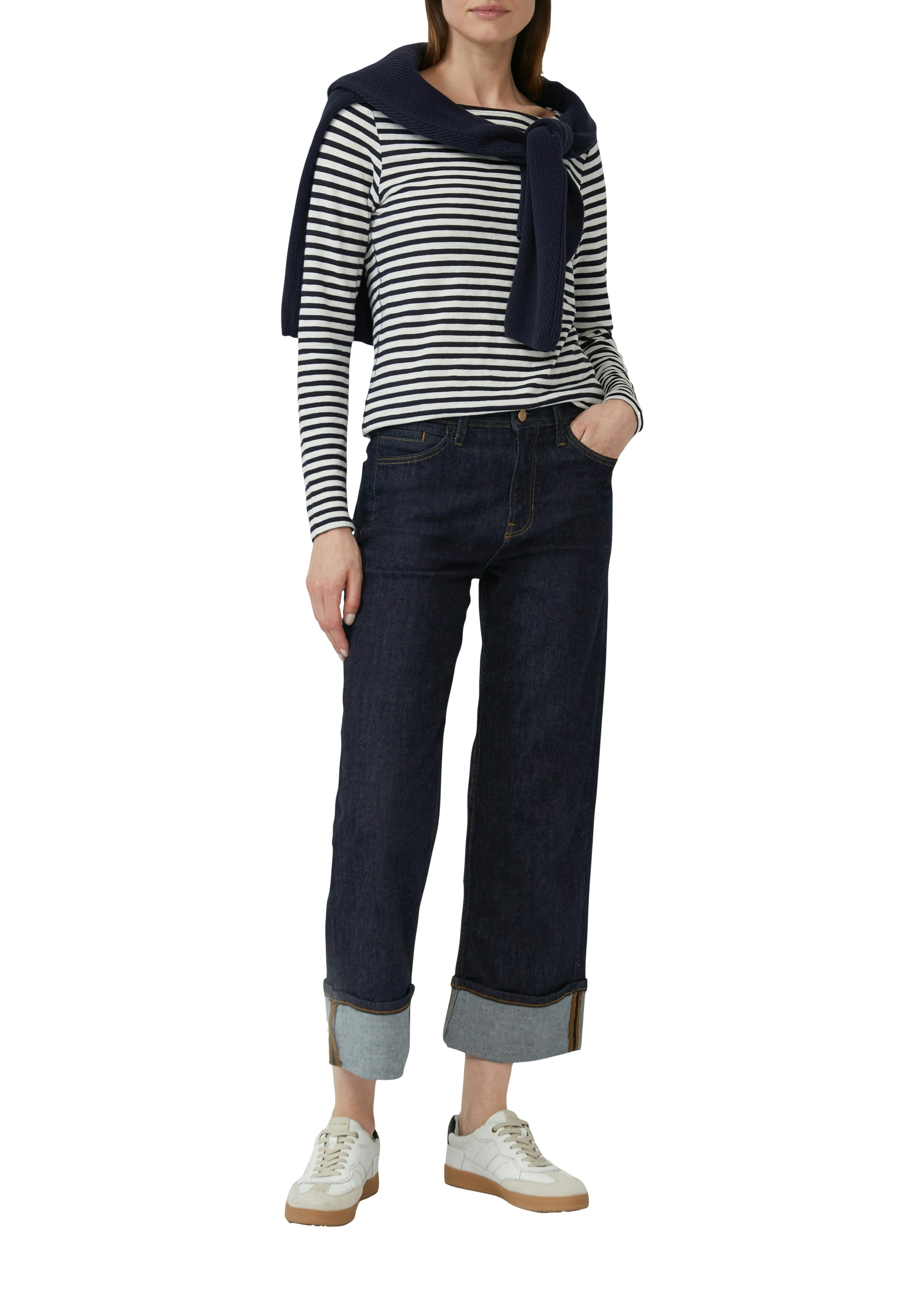 s.Oliver Langarmshirt mit Streifen Muster