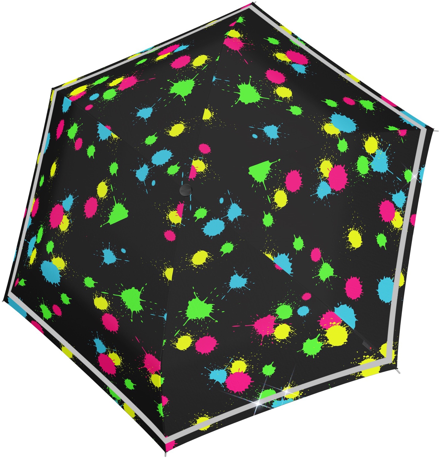 Taschenregenschirm »Rookie manual, bubble bust reflective«, für Kinder; mit...