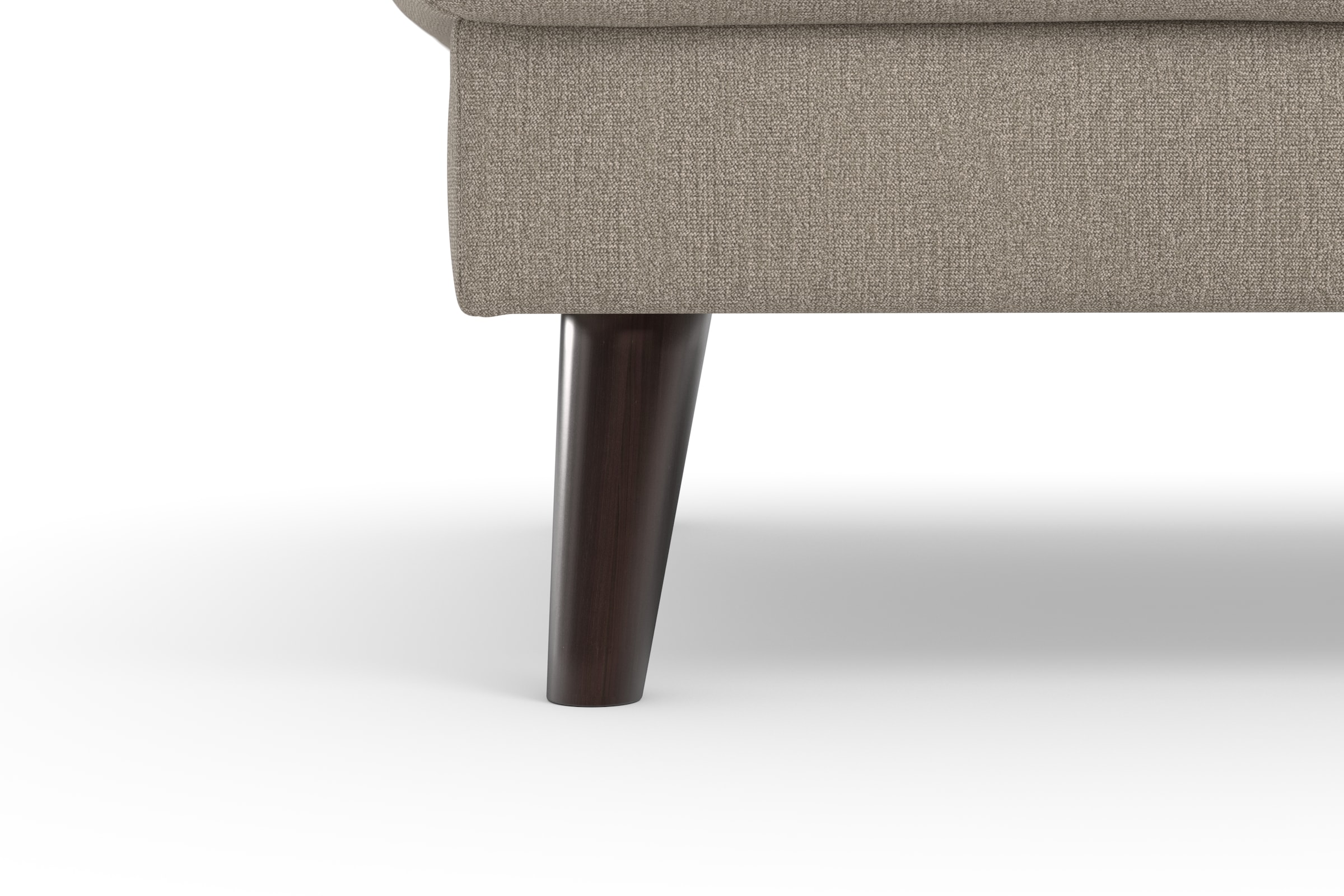 TRENDMANUFAKTUR Polsterhocker »Lumber Jack« 1 Stk. tlg. in moderner Optik, mit extra hohen Füßen